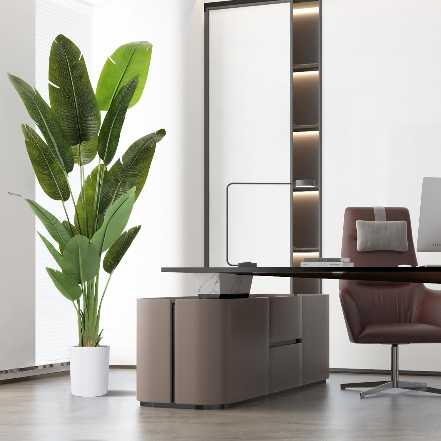 Stunning 7.2Ft Silk Bird of Paradise - 2 Pack of Lifelike Indoor Faux Greenery for Home, Living Room, Bedroom & Office Decor