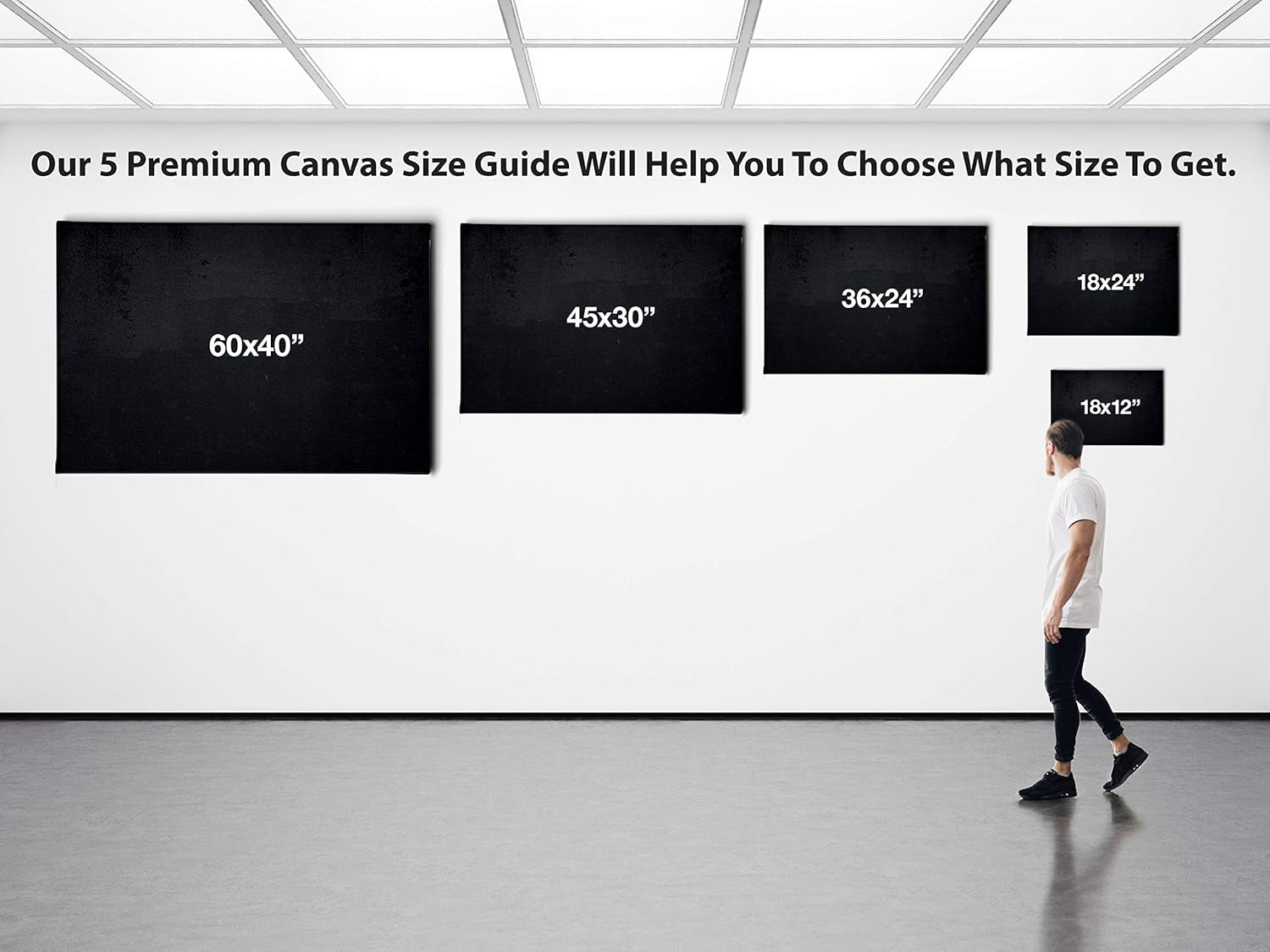 Stunning Salvador Dali Two Statues Canvas Art - Modern Black Framed Wall Decor (45" x 30")