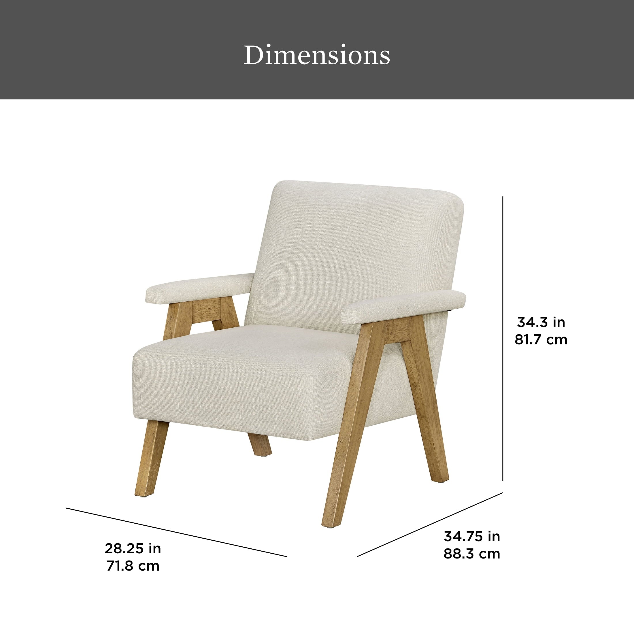 Stylish Cream Ezra Accent Chair for Your Living Room