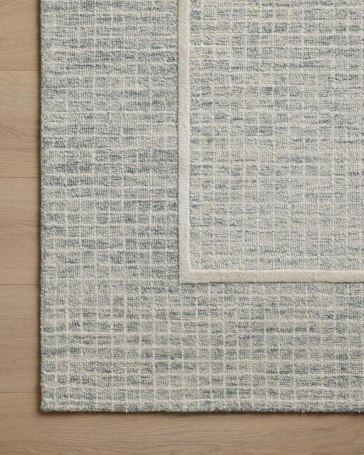 Chris Loves Julia Briggs Collection 9'3" x 13' Area Rug in Mist & Ivory – Stylish No-Shed Design for High Traffic Living Spaces