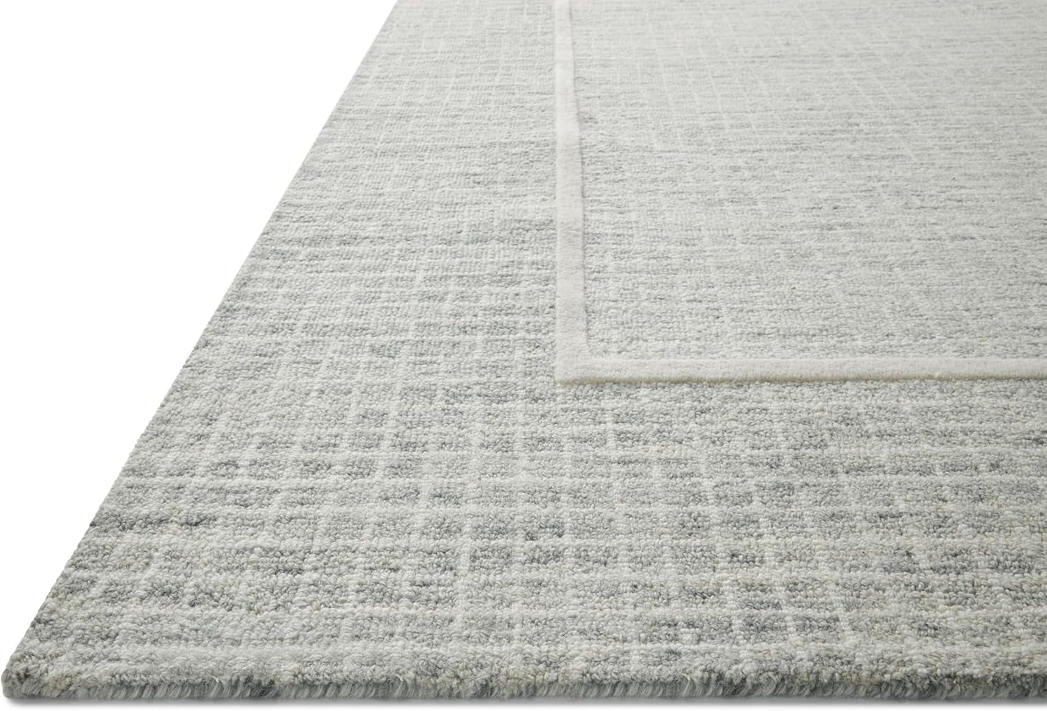 Chris Loves Julia Briggs Collection 9'3" x 13' Area Rug in Mist & Ivory – Stylish No-Shed Design for High Traffic Living Spaces