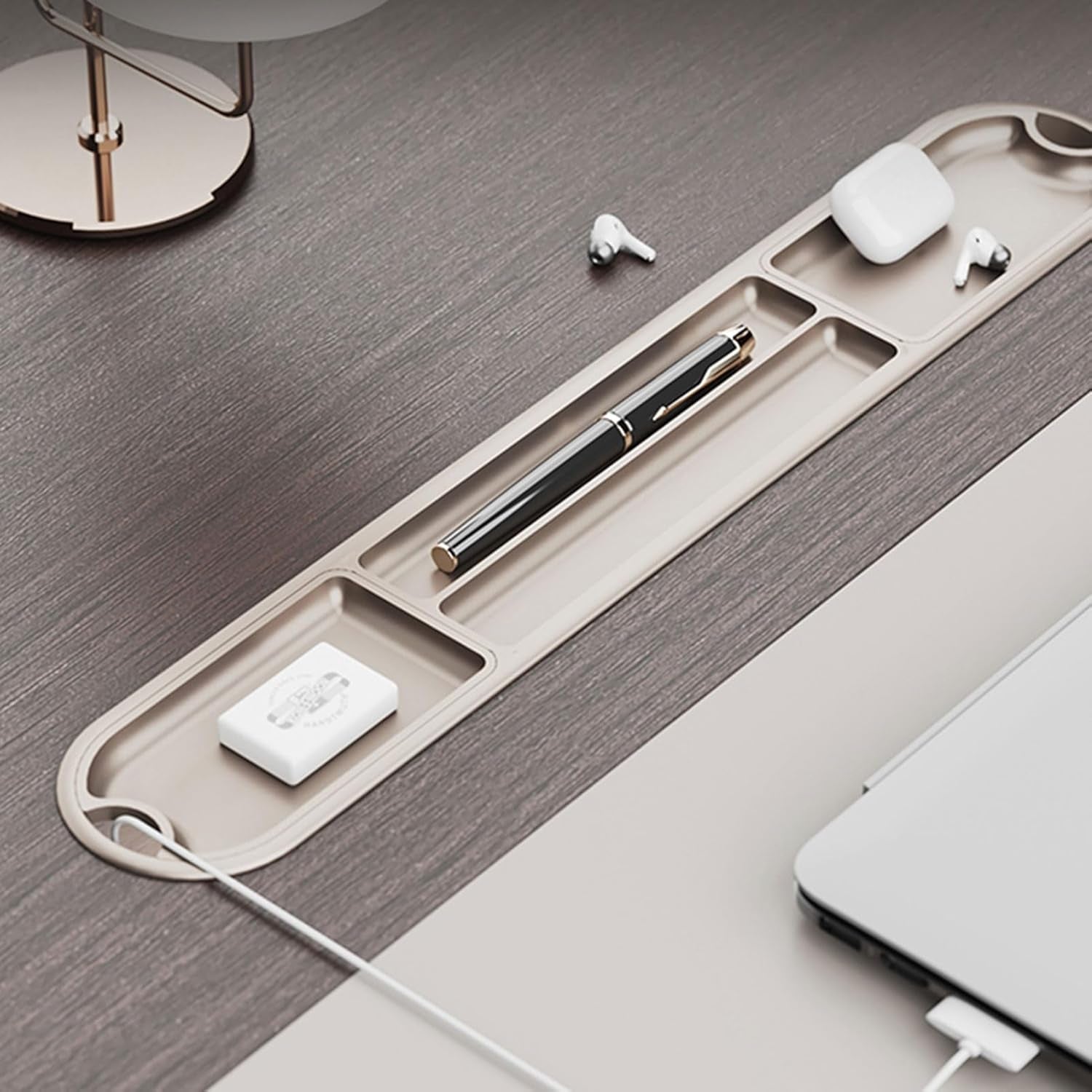 Stylish L-Shaped Executive Office Desk with Storage Cabinet and File Drawers – Perfect Workstation for Home Office