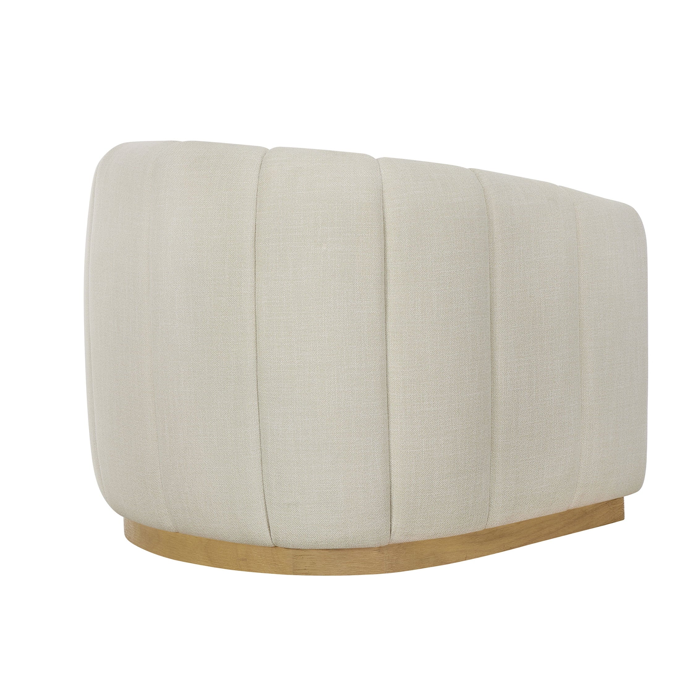 Elegant Lillian Cream Linen Accent Swivel Chair – Perfect for Your Home Decor!