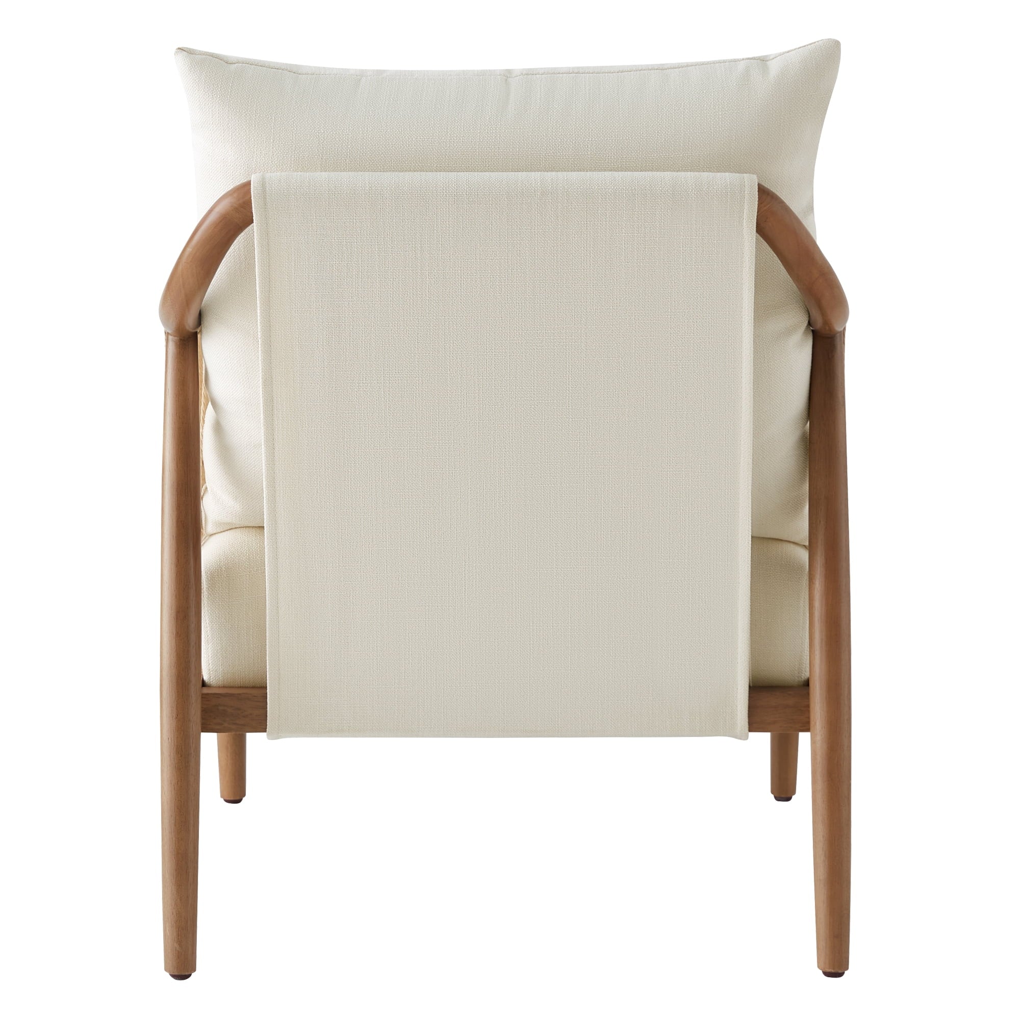 Stylish Cream Braid Armchair for a Chic Living Room Makeover
