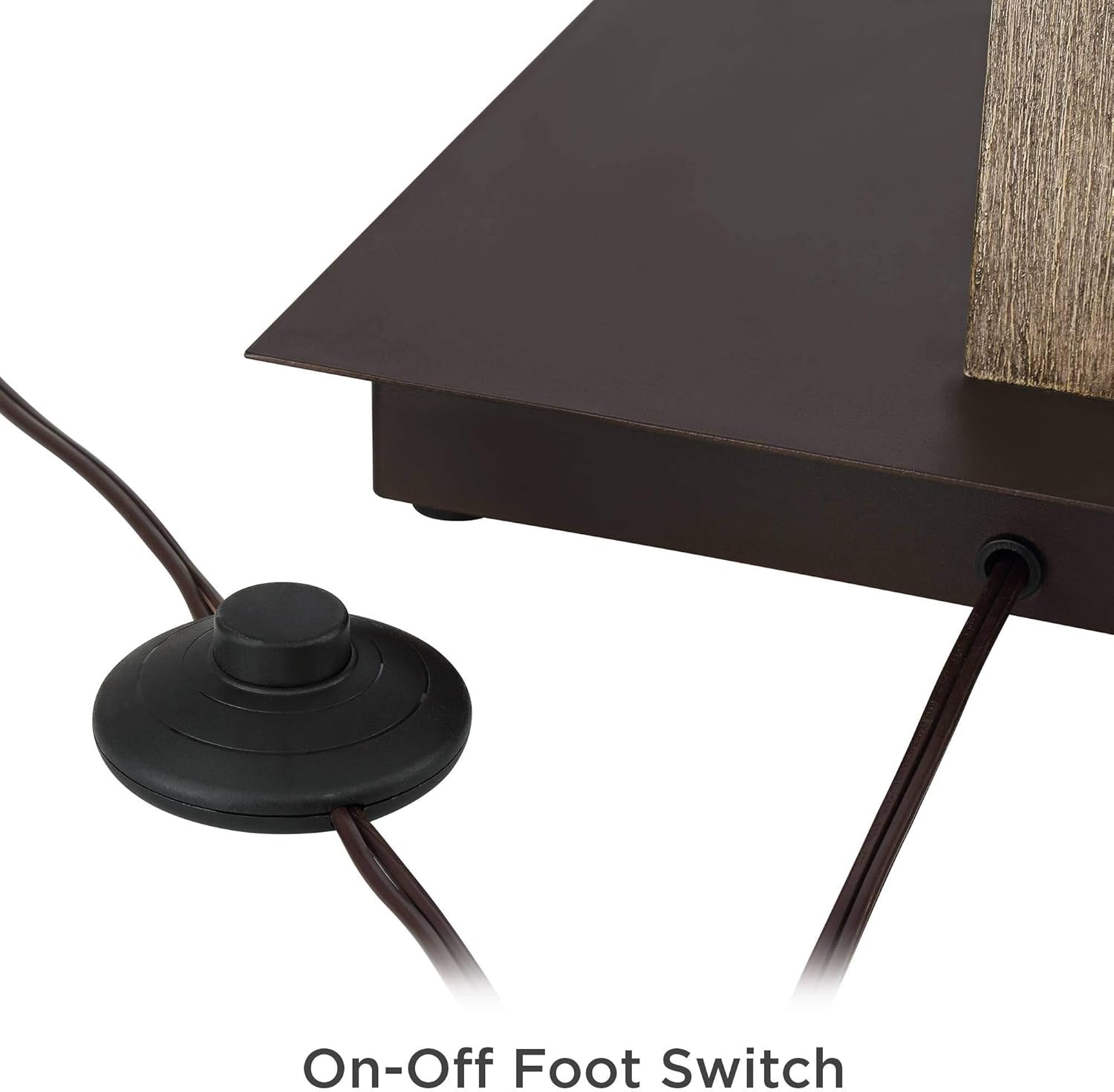 Gentry Industrial Rustic Arc Floor Lamp - 71.5" Tall Oil Rubbed Bronze with Oatmeal Fabric Drum Shade for Living Room, Bedroom, and Office Decor