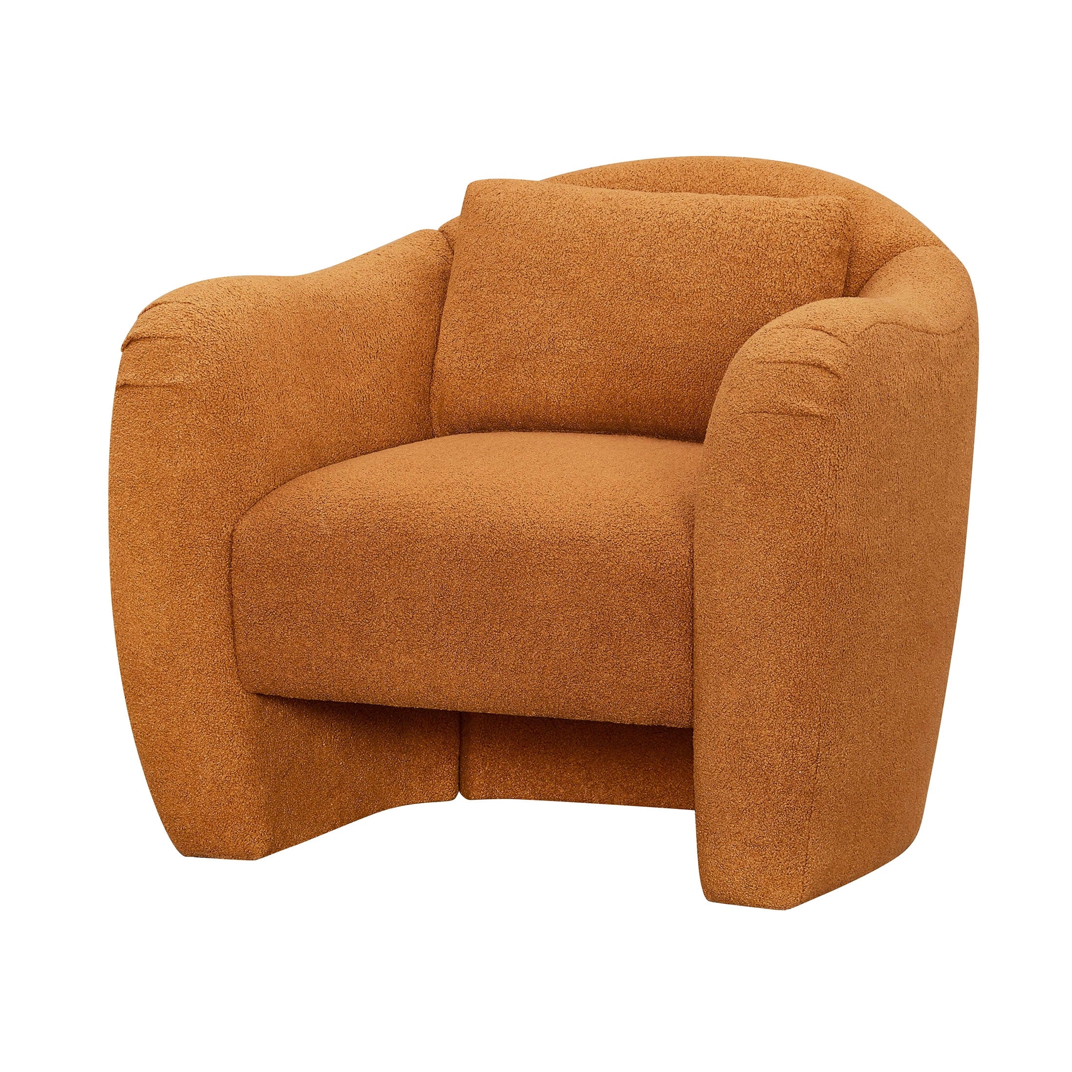 Barrymore Teddy Accent Chair - Luxurious Butterscotch Shearling by Drew Barrymore