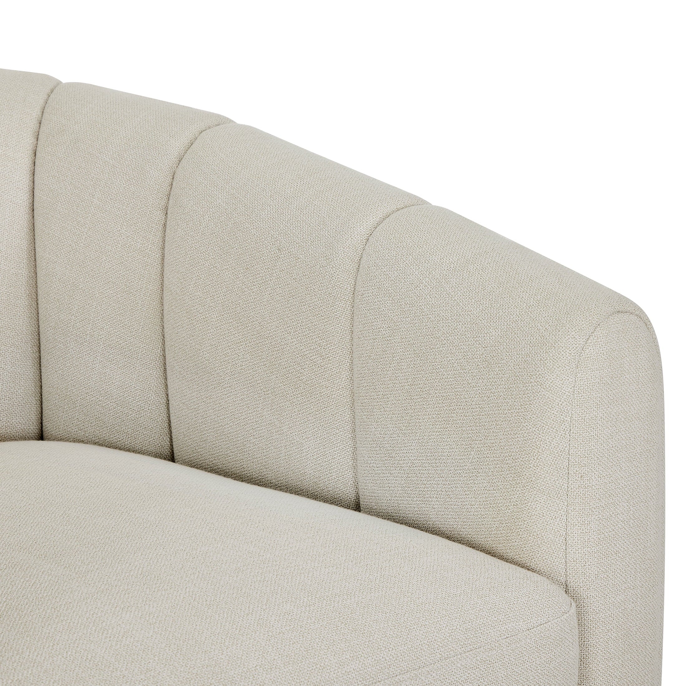 Elegant Lillian Cream Linen Accent Swivel Chair – Perfect for Your Home Decor!