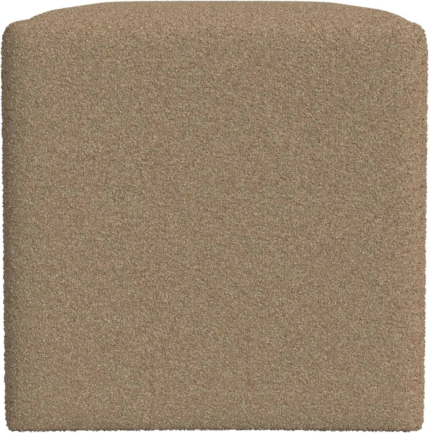 Copenhagen Contemporary Storage Bench for Living Room and Bedroom - Brown Boucle Upholstery