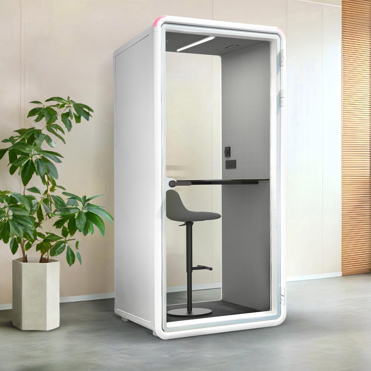 Transform Your Workspace with a Portable Acoustic Meeting Booth - Perfect for Private Calls and Study Solutions (H92in W43in D40in)
