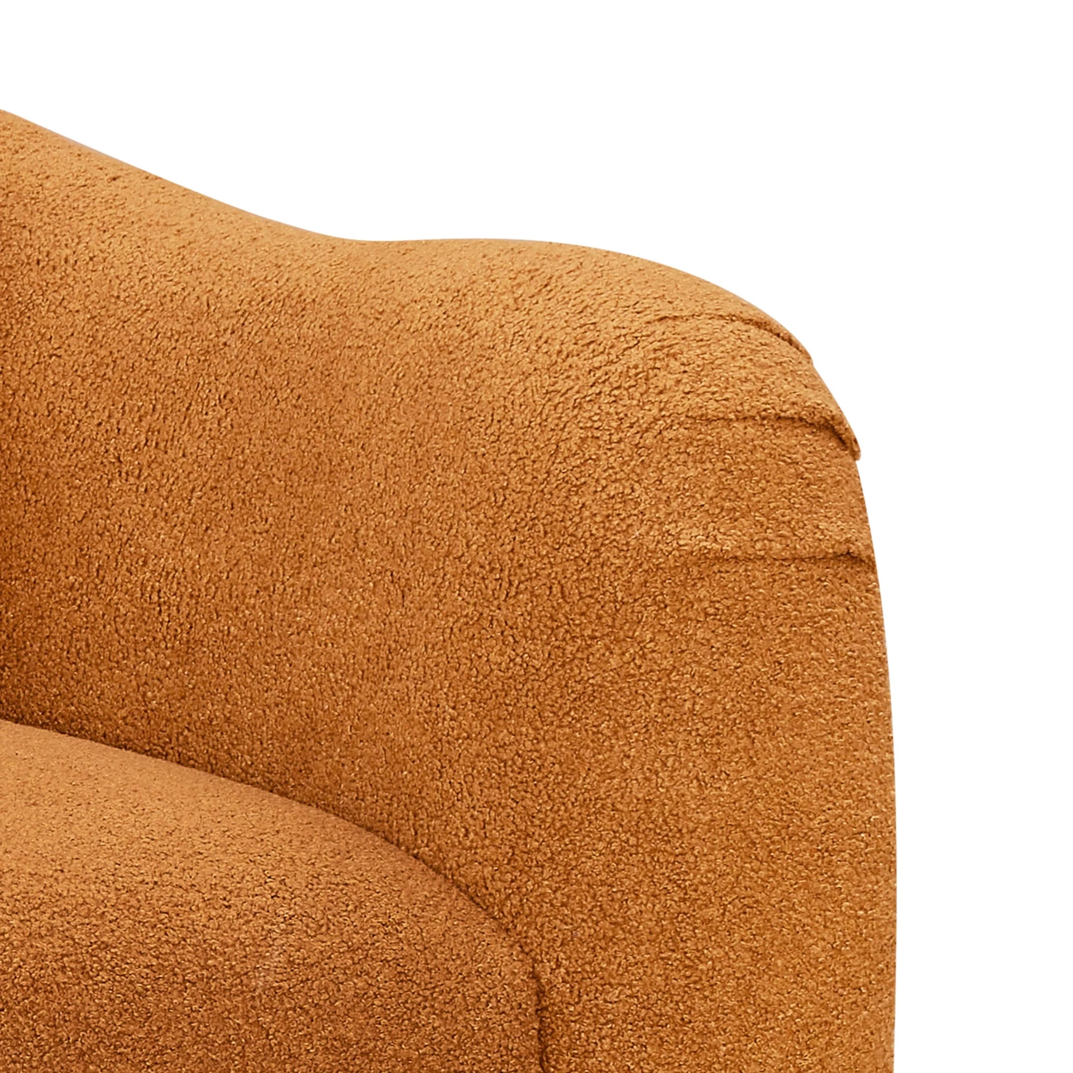 Barrymore Teddy Accent Chair - Luxurious Butterscotch Shearling by Drew Barrymore