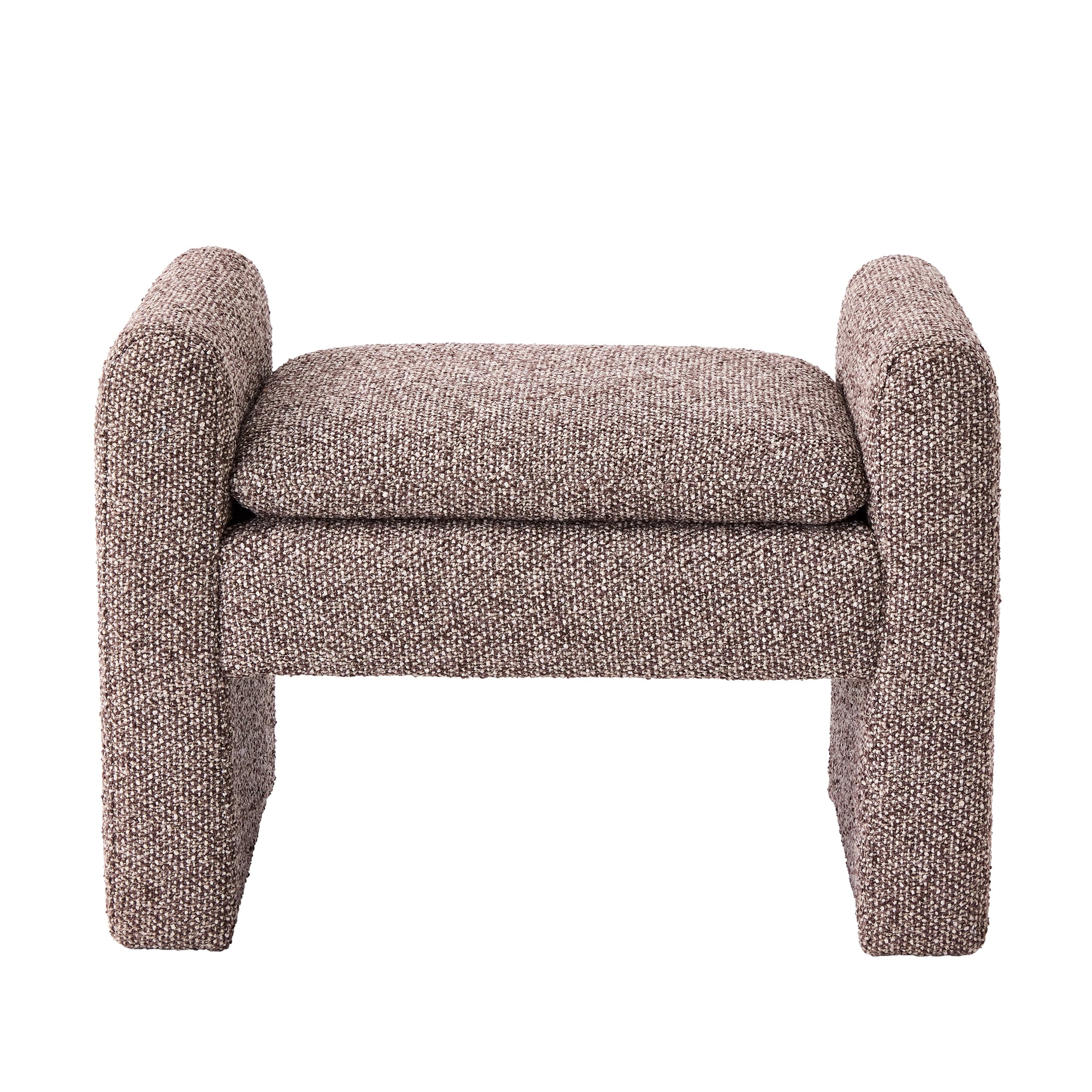 Elegant Truffle Brown Emerson Ottoman - Perfect for Any Living Space