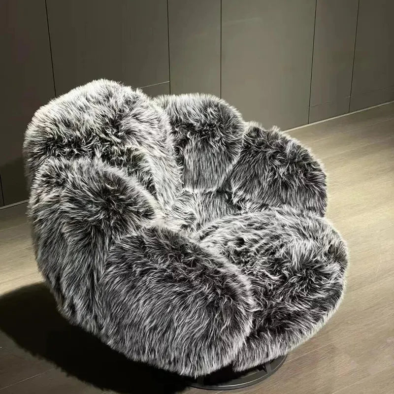 Italian Bear Paw Rotating Plush Sofa - Elegant Comfort for Your Living Room
