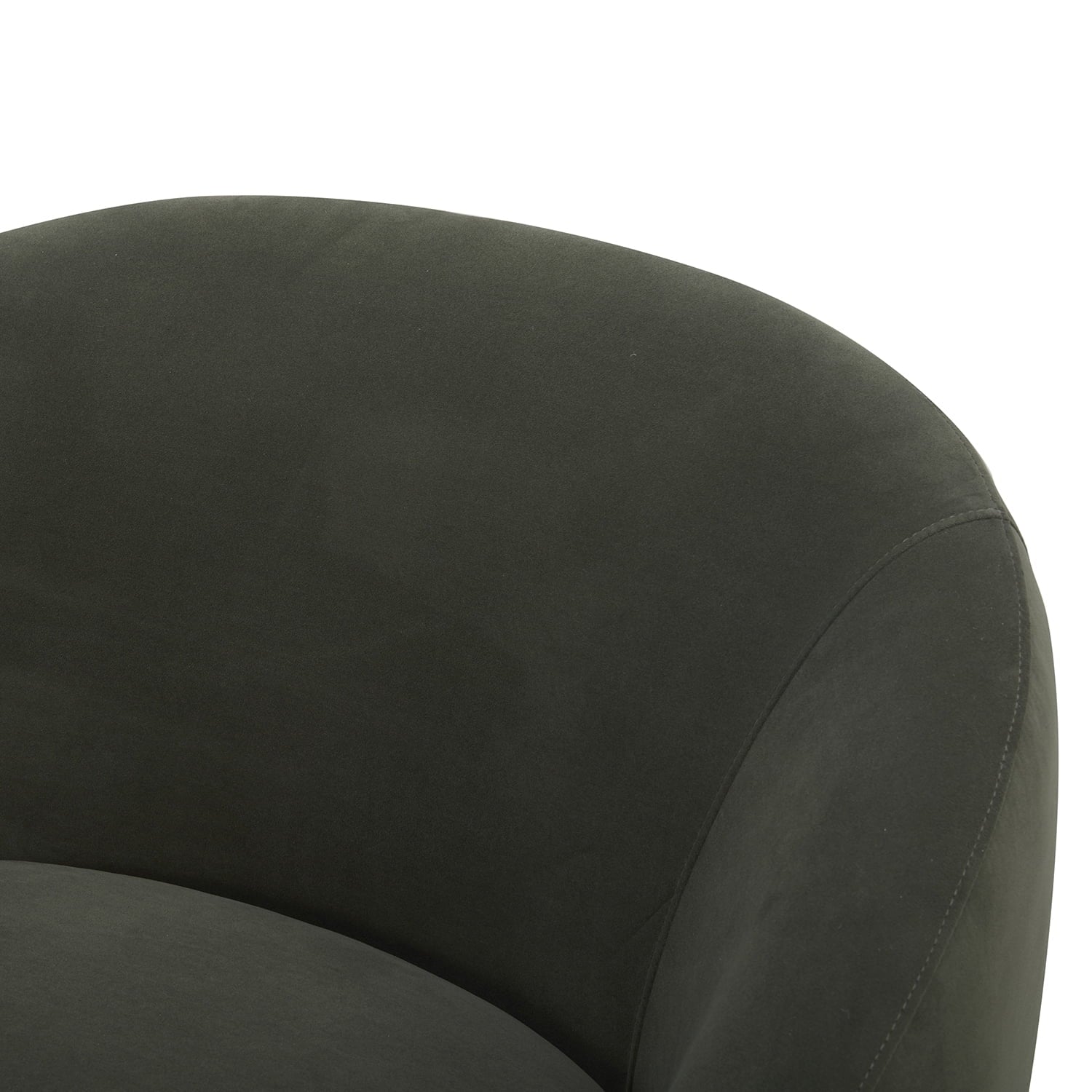 Luxurious Olive Velvet Mira Swivel Accent Chair