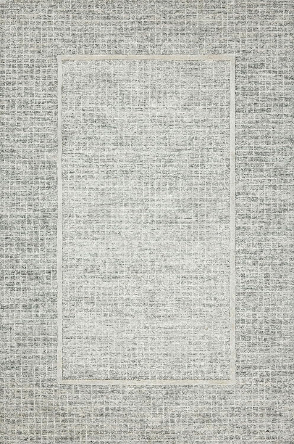 Chris Loves Julia Briggs Collection 9'3" x 13' Area Rug in Mist & Ivory – Stylish No-Shed Design for High Traffic Living Spaces