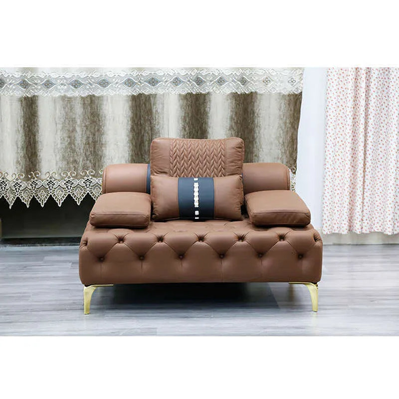 Elegant Villa Italian Style Eather Sofa - Customizable Living Room Furniture; Consult Customer Service for Tailored Options!