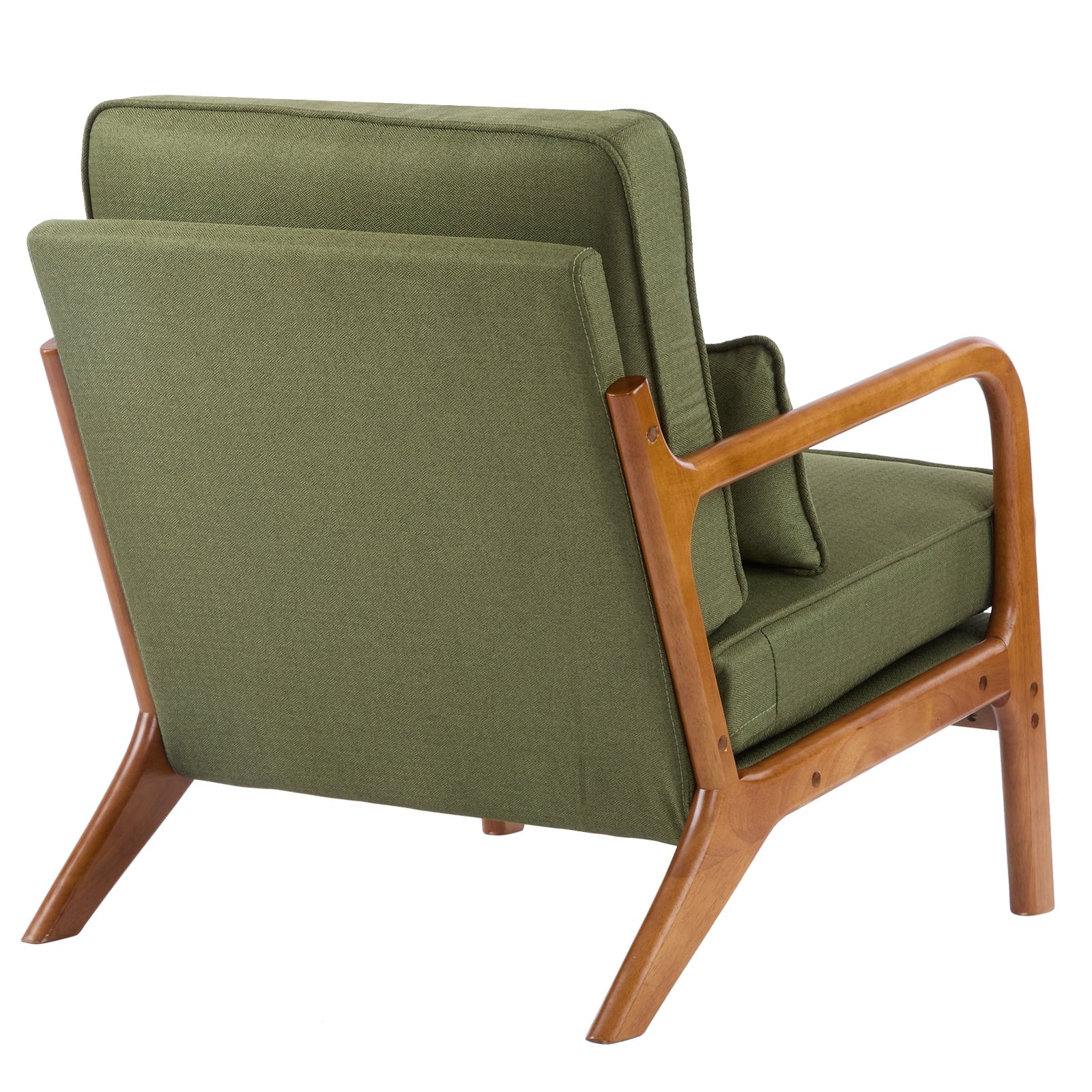 Stylish Green Linen Upholstered Accent Chair for Modern Living Spaces