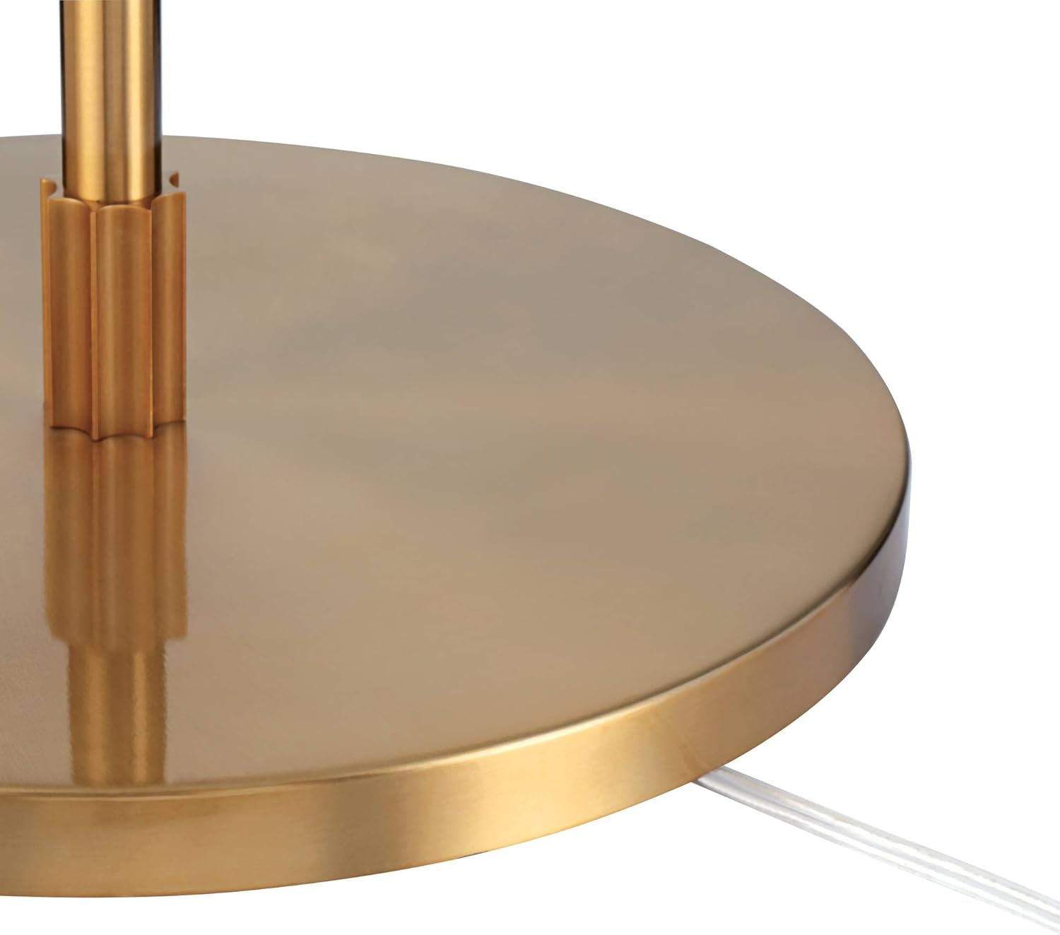 Raymond 69" Modern Arc Floor Lamp - Adjustable Boom Arm with Warm Gold Finish and White Linen Shade for Living Room, Bedroom, and Home Office Decor