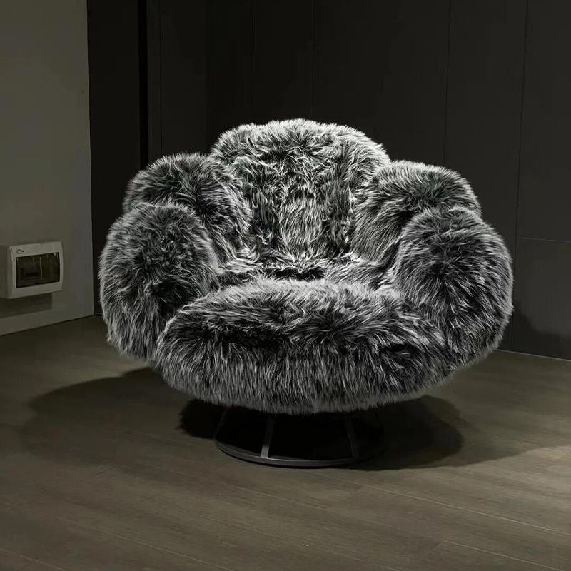 Italian Bear Paw Rotating Plush Sofa - Elegant Comfort for Your Living Room