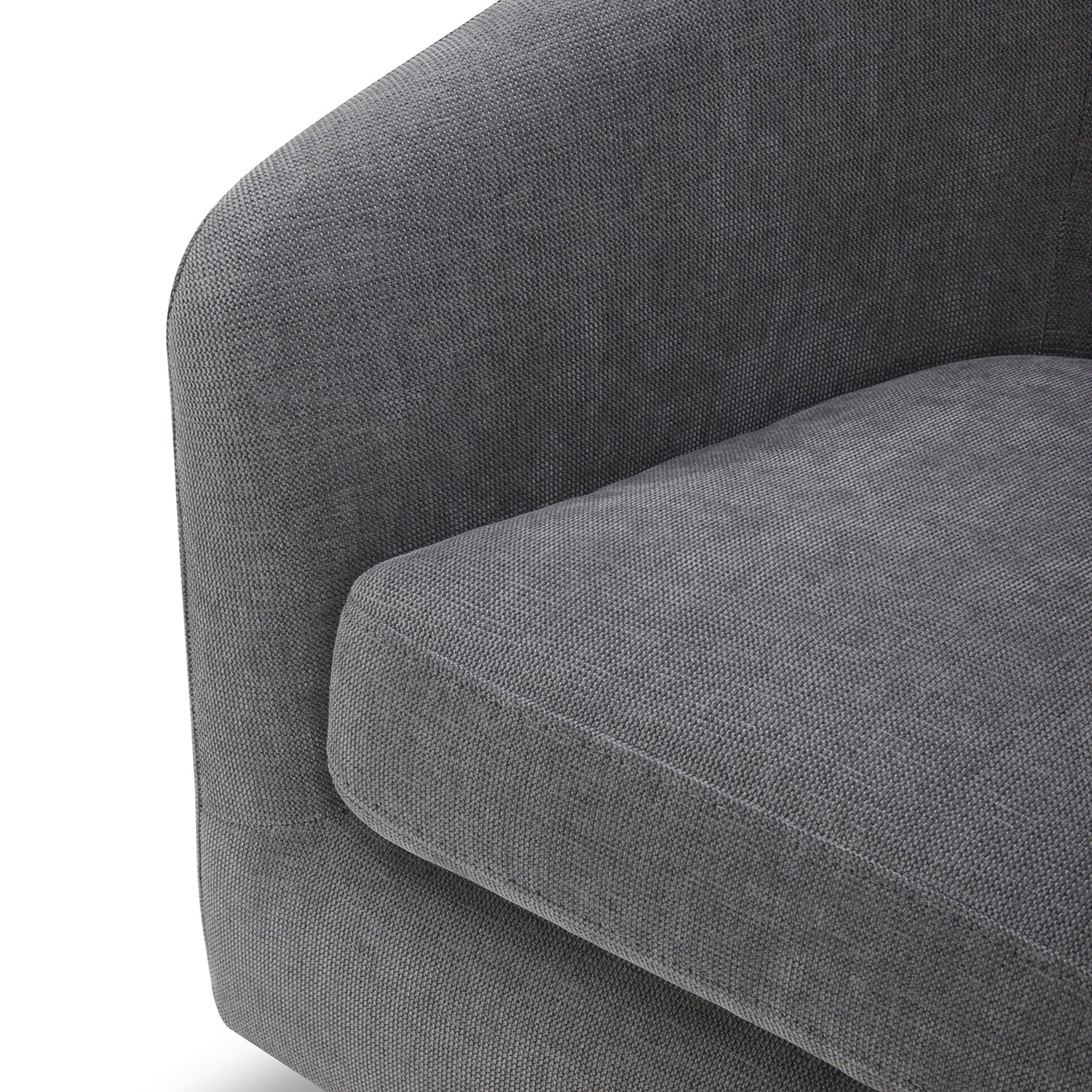 Stylish Gray Bradford Wooden Base Swivel Accent Chair for Modern Living Spaces