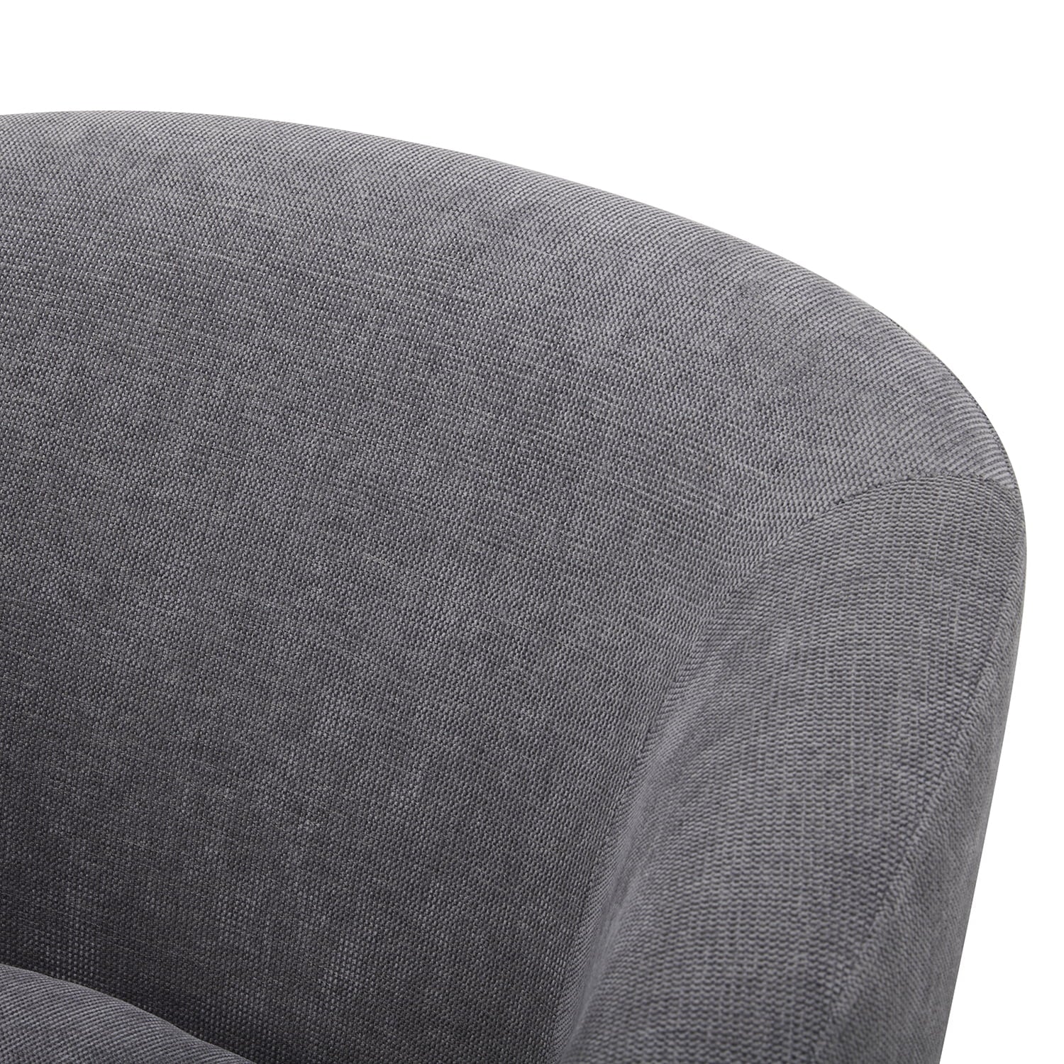 Stylish Gray Bradford Wooden Base Swivel Accent Chair for Modern Living Spaces