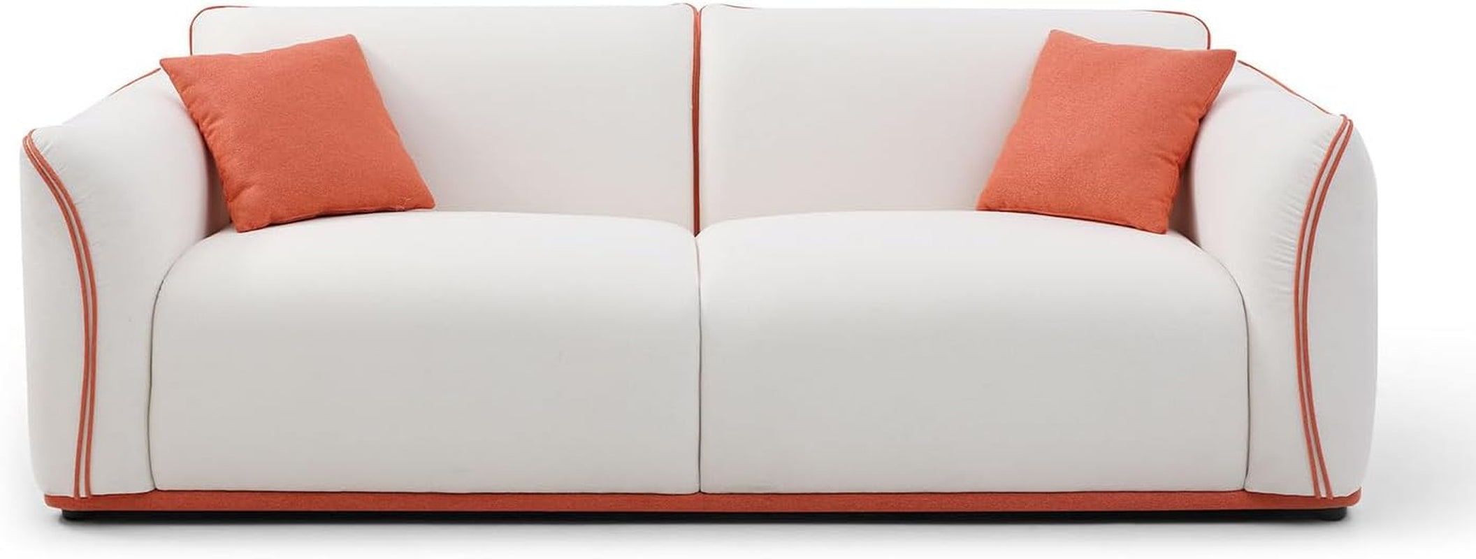 Chic Mid-Century Beige Sofa - Stylish Upholstered Couch for Small Spaces and Modern Living Rooms