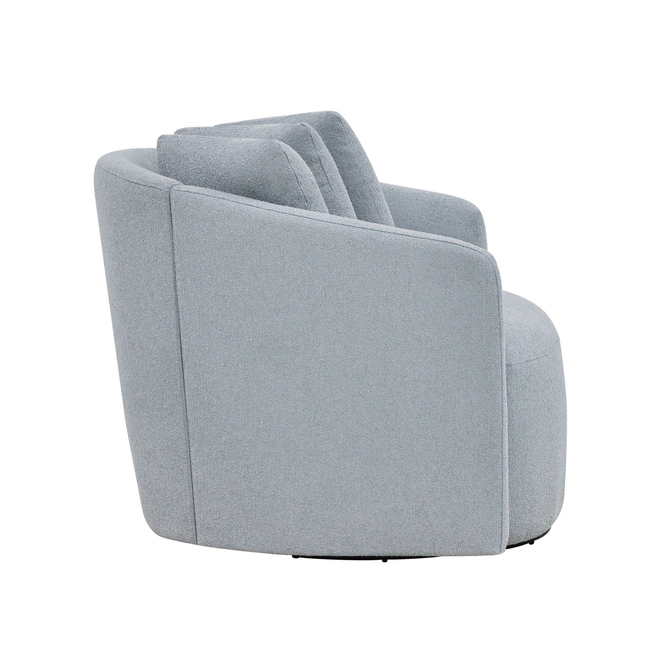 Drew Barrymore's Stunning Cornflower Blue Boucle Accent Chair – Elevate Your Space!