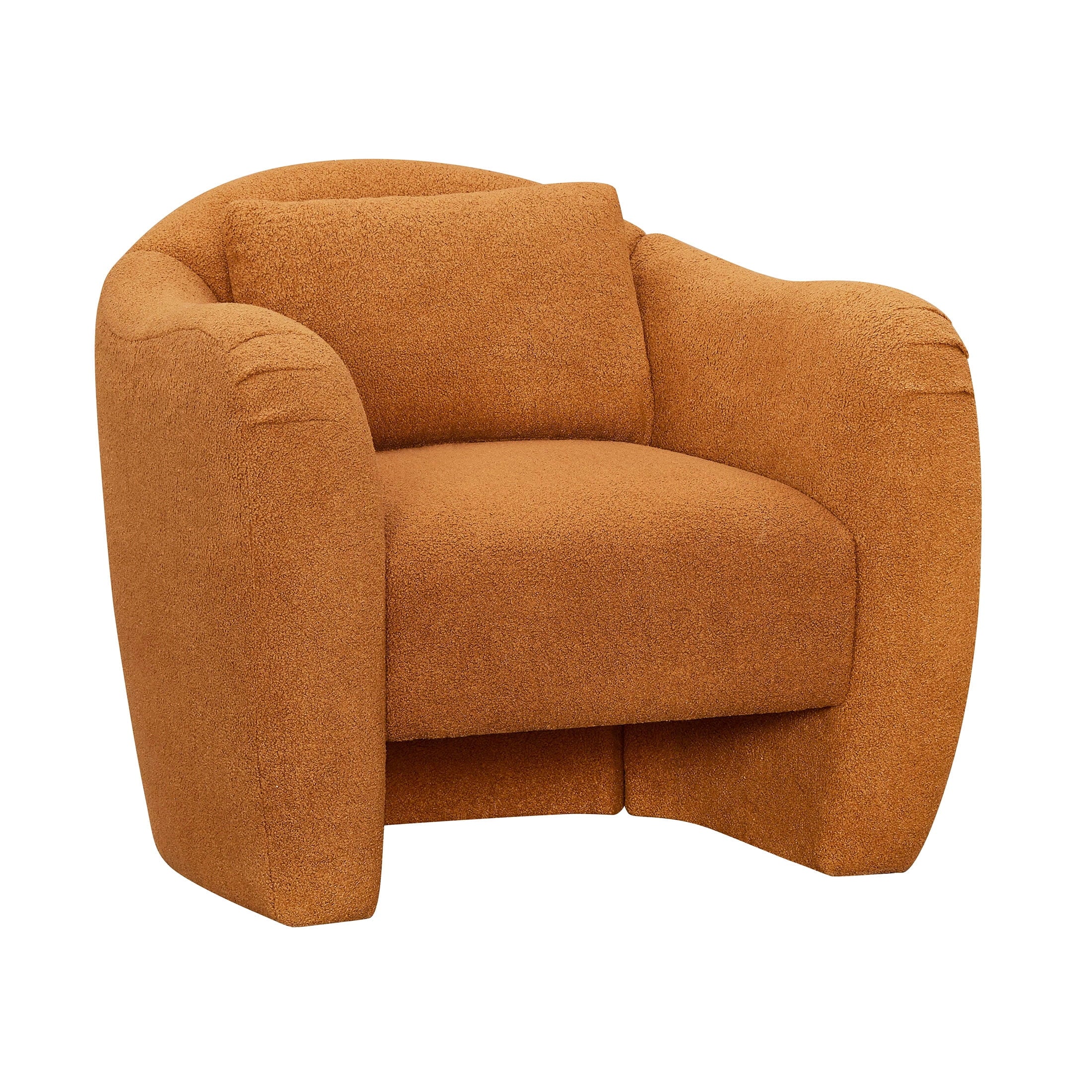 Barrymore Teddy Accent Chair - Luxurious Butterscotch Shearling by Drew Barrymore
