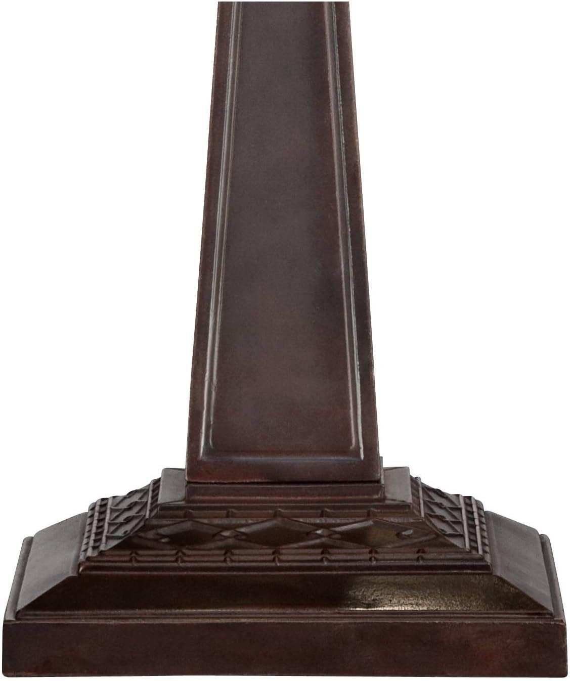 Budding Branch Tiffany Style Table Lamp - 24" Antique Copper & Bronze Art Glass Shade for Living Room, Bedroom, and Home Office Decor