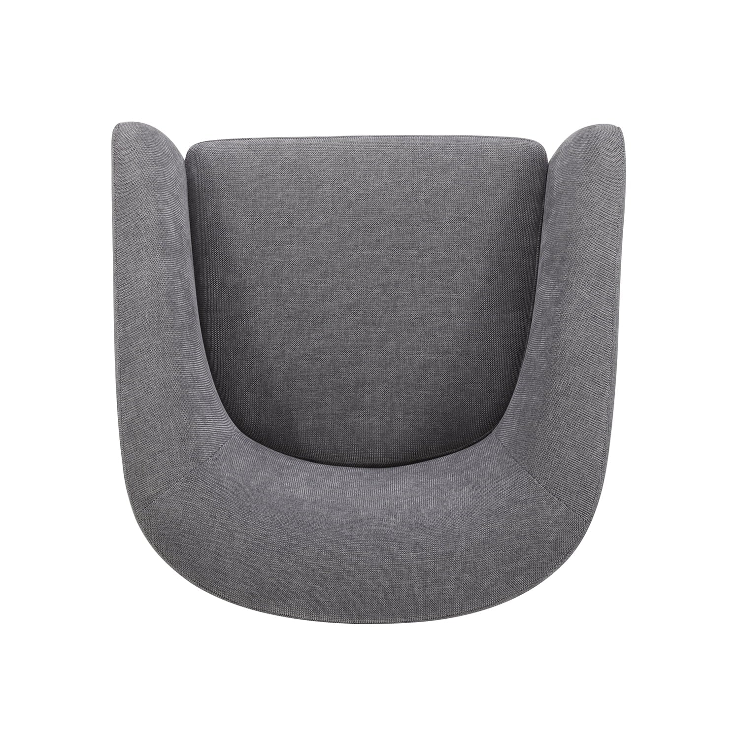 Stylish Gray Bradford Wooden Base Swivel Accent Chair for Modern Living Spaces