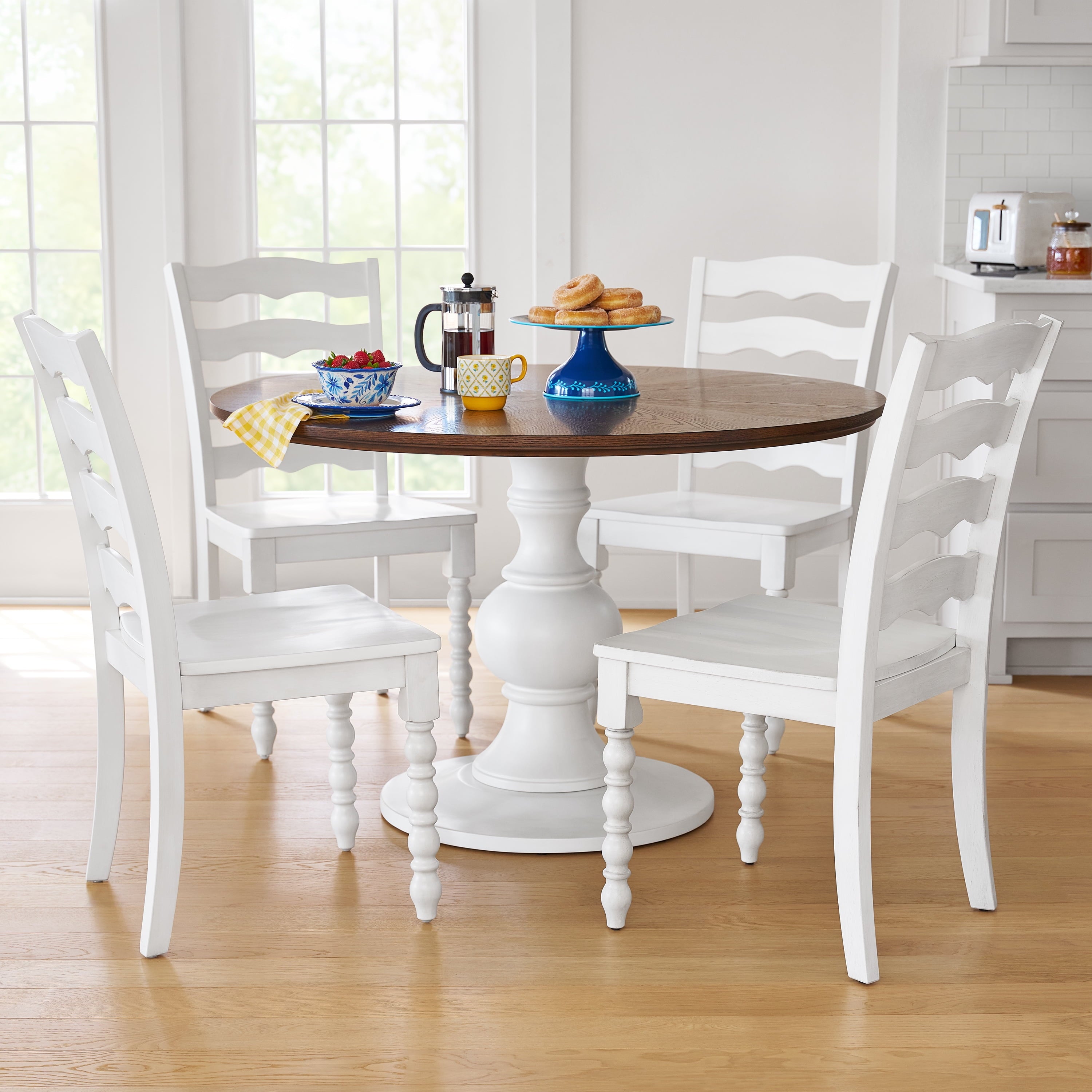 Pioneer Woman Harper White Solid Wood Dining Chairs - Set of 2