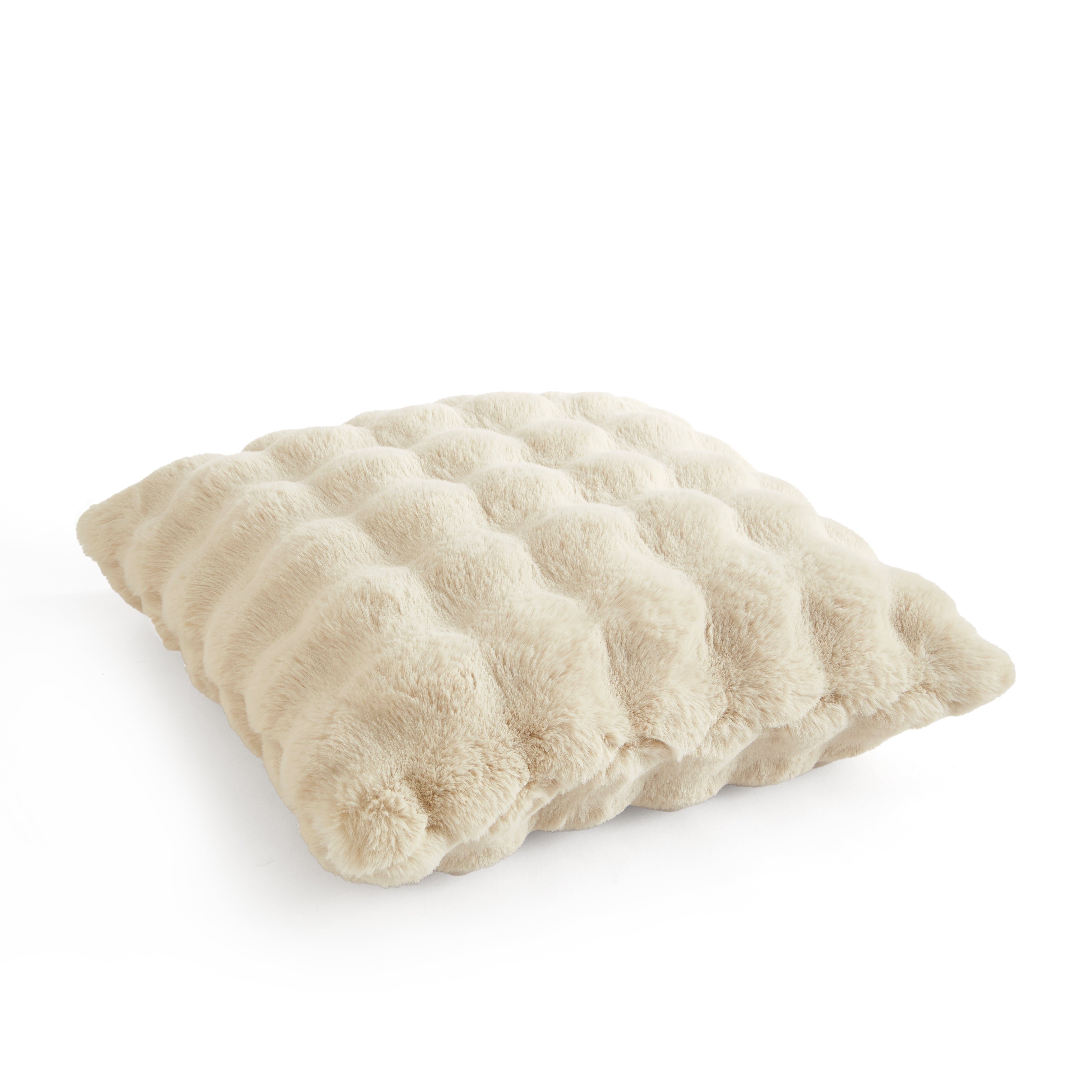 Elevate Your Space with the Stylish 22" x 22" Bubble Fur Decorative Throw Pillow by Better Homes & Gardens
