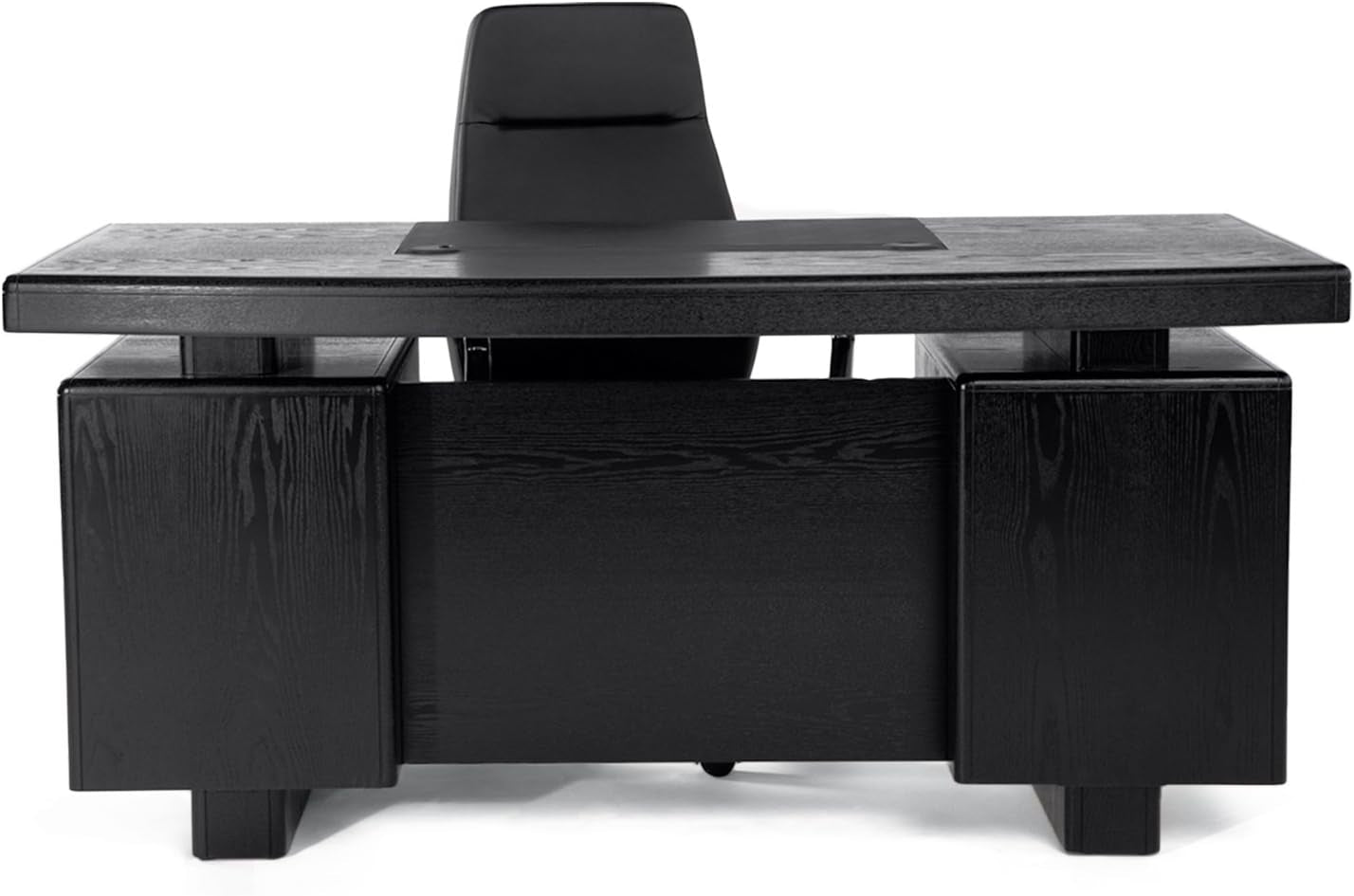 Sleek Black Modern Monroe Desk - Fixed Height for Stylish Workspaces