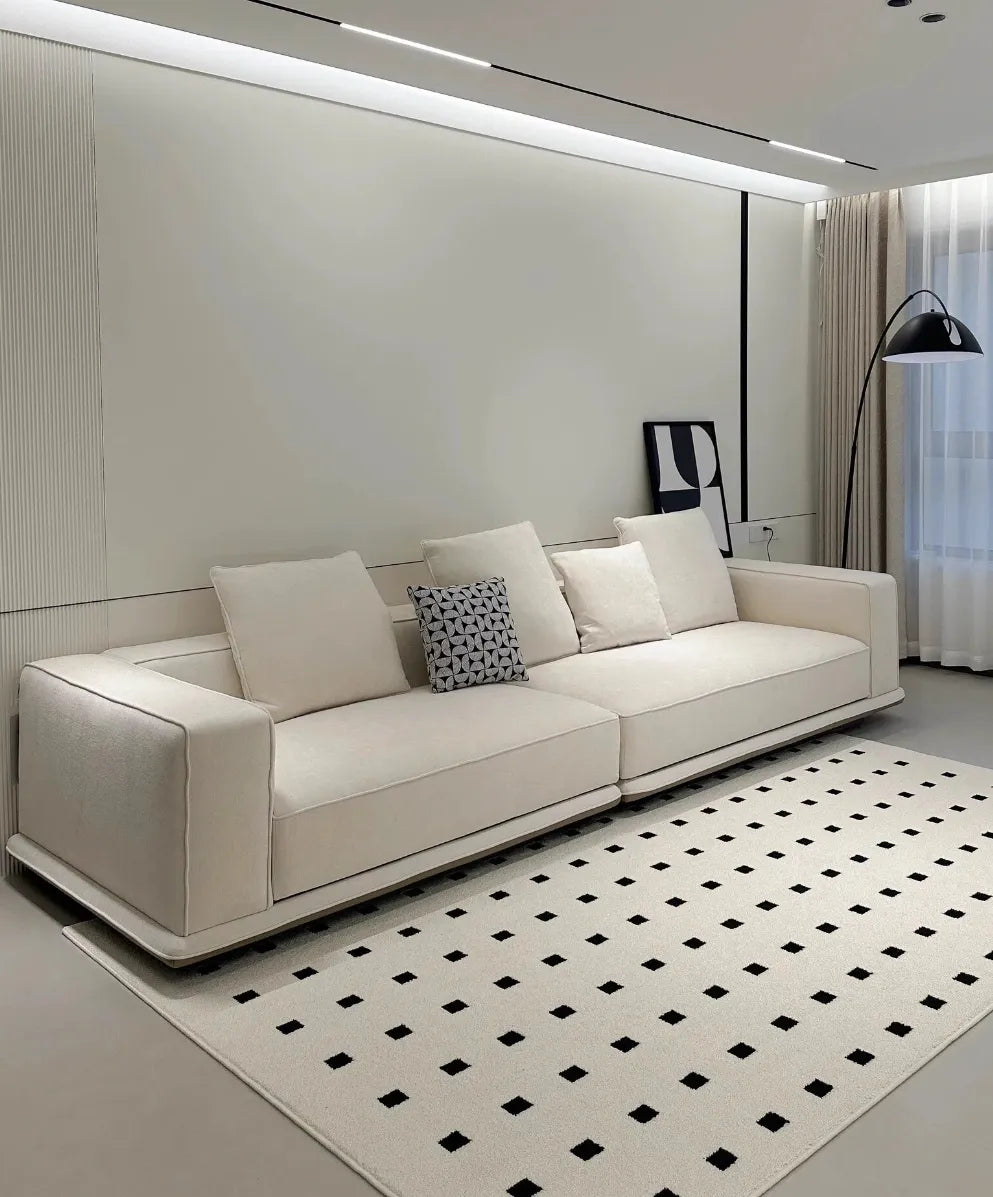 Italian Minimalist Horizon Sofa - High-End Cotton and Linen Design for Stylish Living Rooms