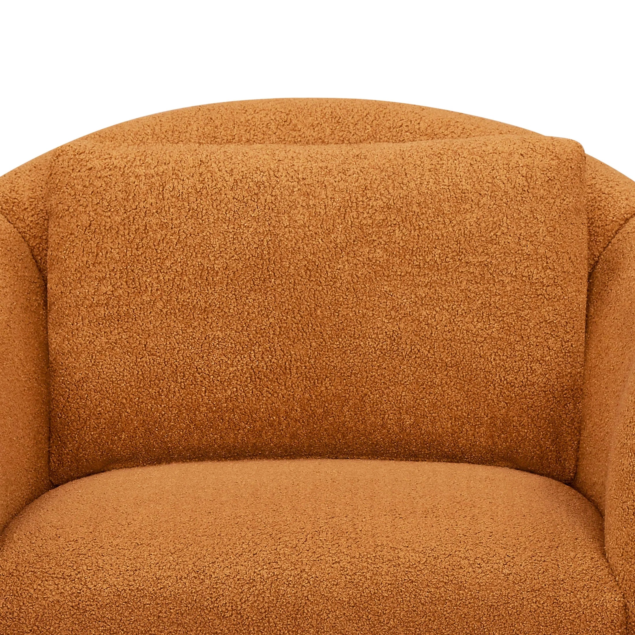 Barrymore Teddy Accent Chair - Luxurious Butterscotch Shearling by Drew Barrymore