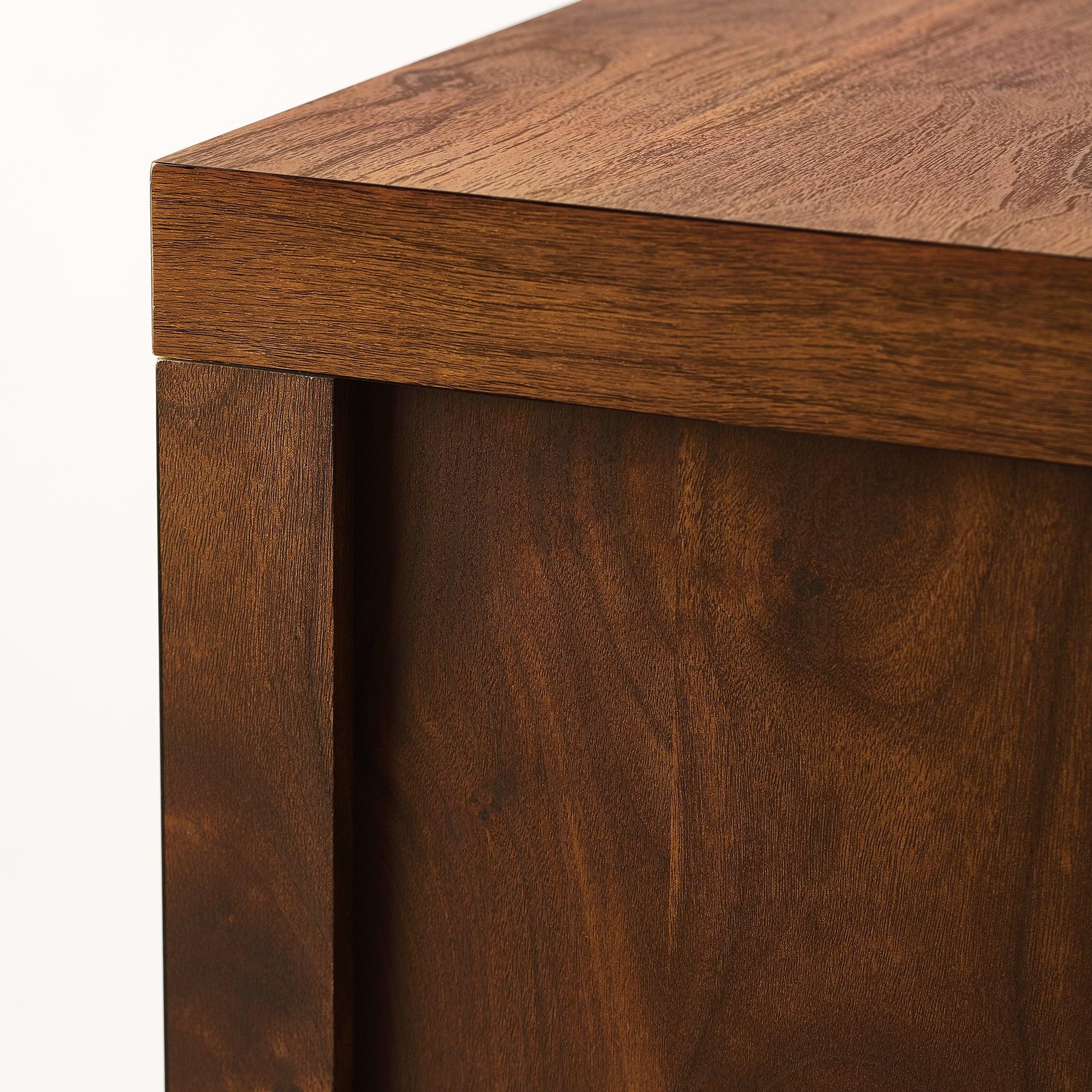 Stylish Ezra Accent Cabinet in Rich Warm Walnut Finish