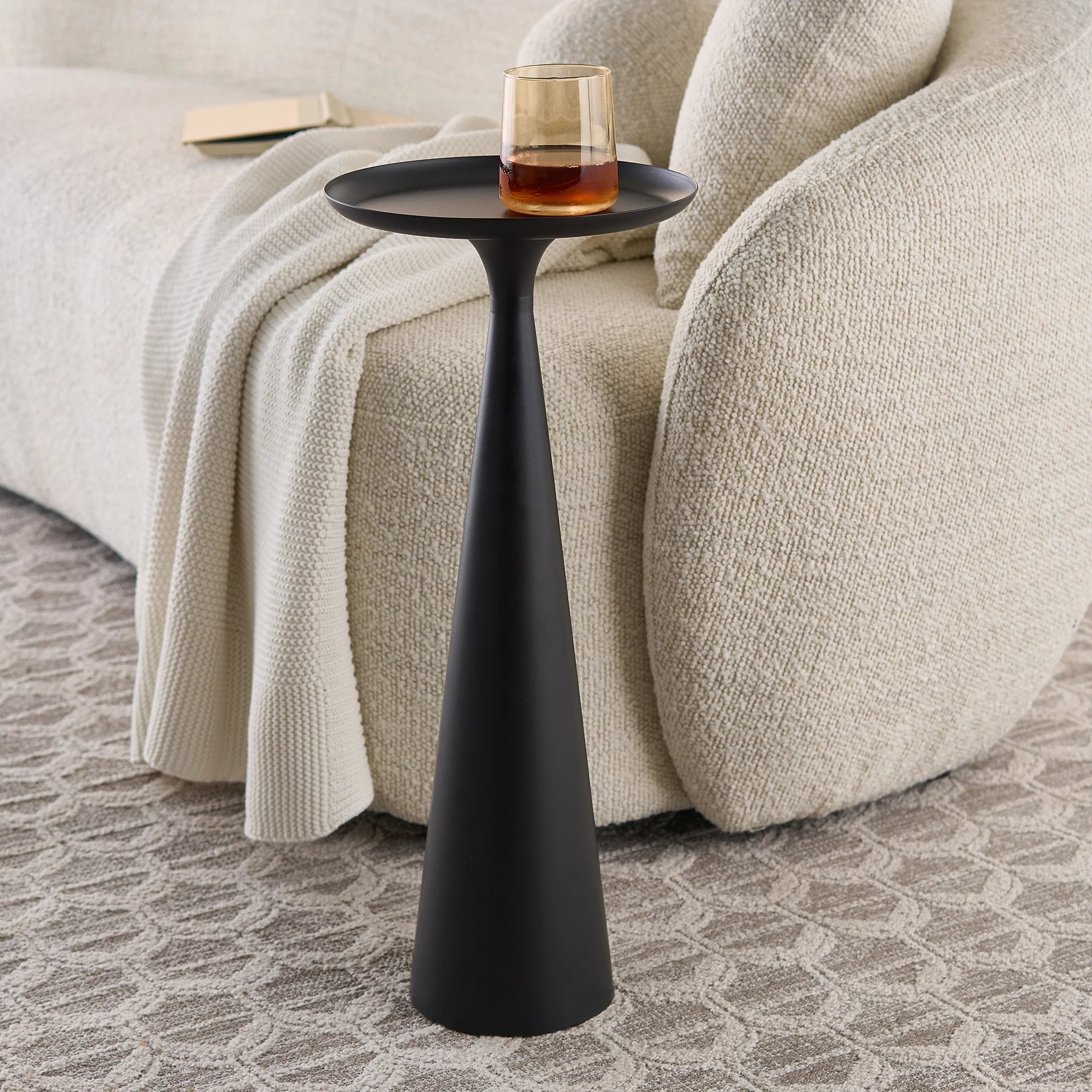 Sleek Black Truitt Drink Table – Perfect for Any Space!
