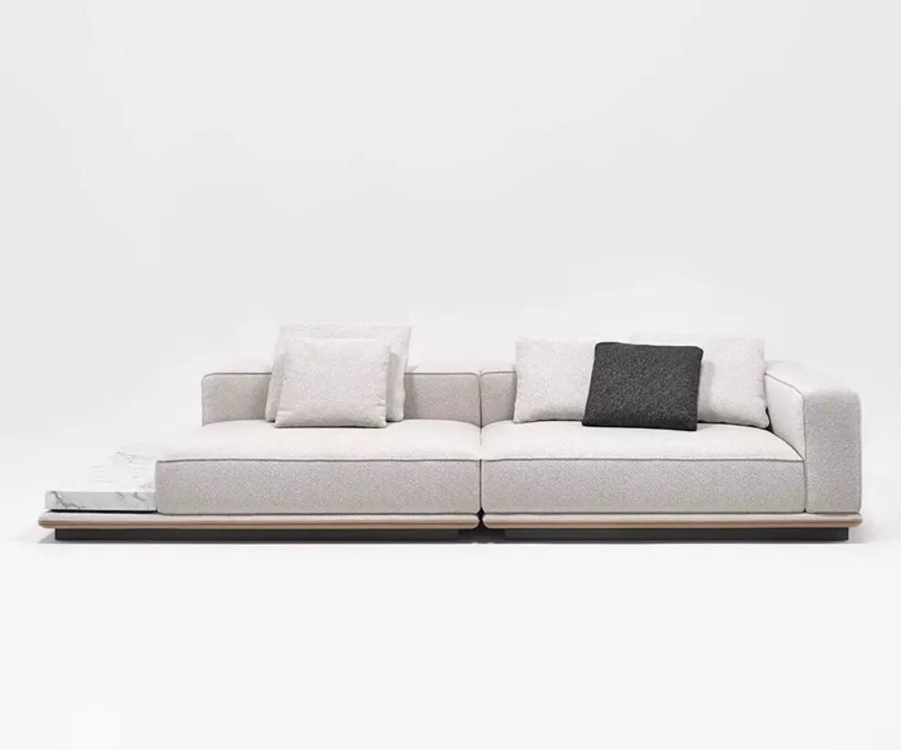 Italian Minimalist Horizon Sofa - High-End Cotton and Linen Design for Stylish Living Rooms