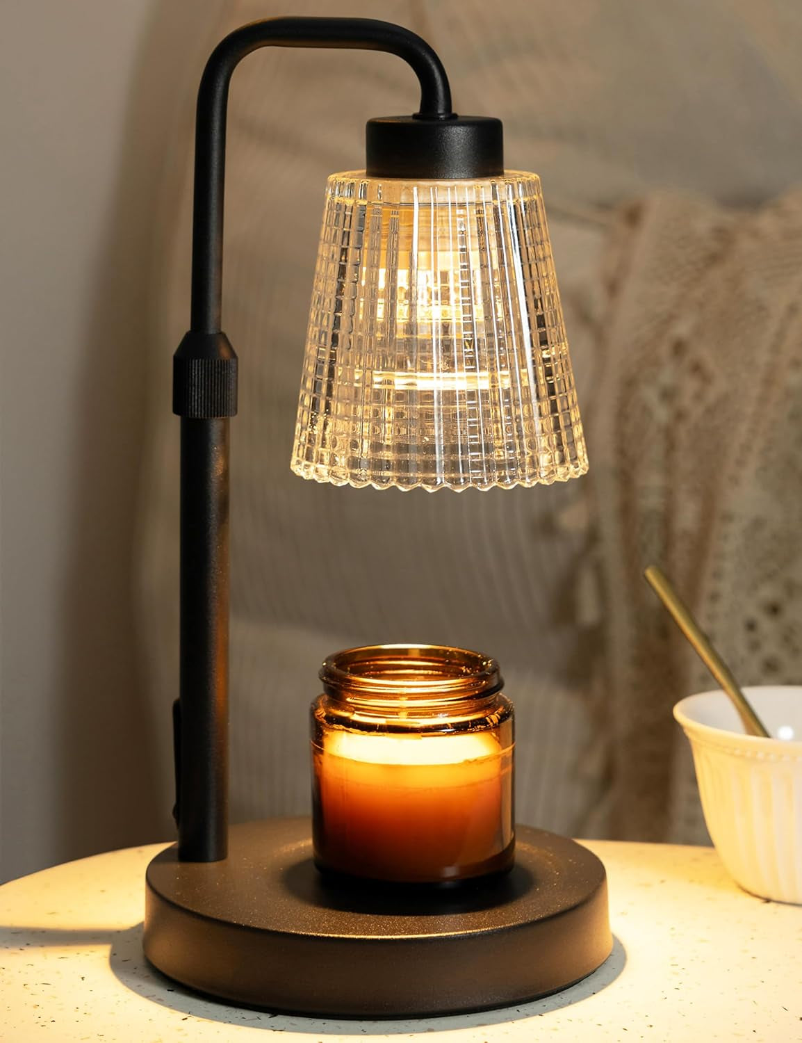 Dimmable Candle Warmer Lamp with Timer - Perfect Birthday & Housewarming Gift for Women & Moms - Includes 2 Bulbs for Jar Candles & Wax Melts