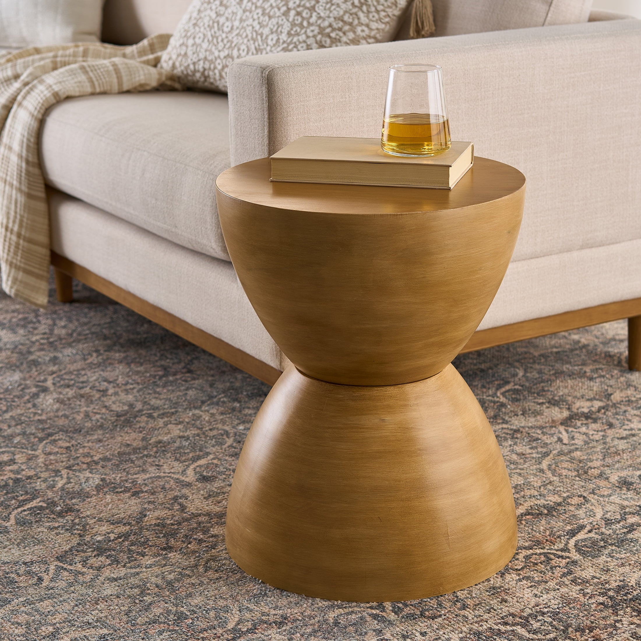 Stylish Light Honey Finish James Wood End Table - Perfect for Any Living Space!