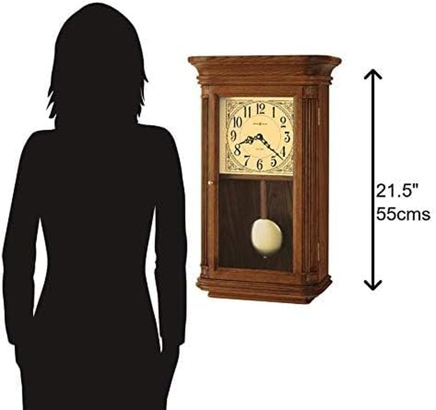 Elegant Westbrook Wall Clock - Classic Wooden Design with Pendulum, Dual Chime Options (Westminster & Ave Maria), Quartz Movement, Battery Operated - Perfect for Home & Office Decor
