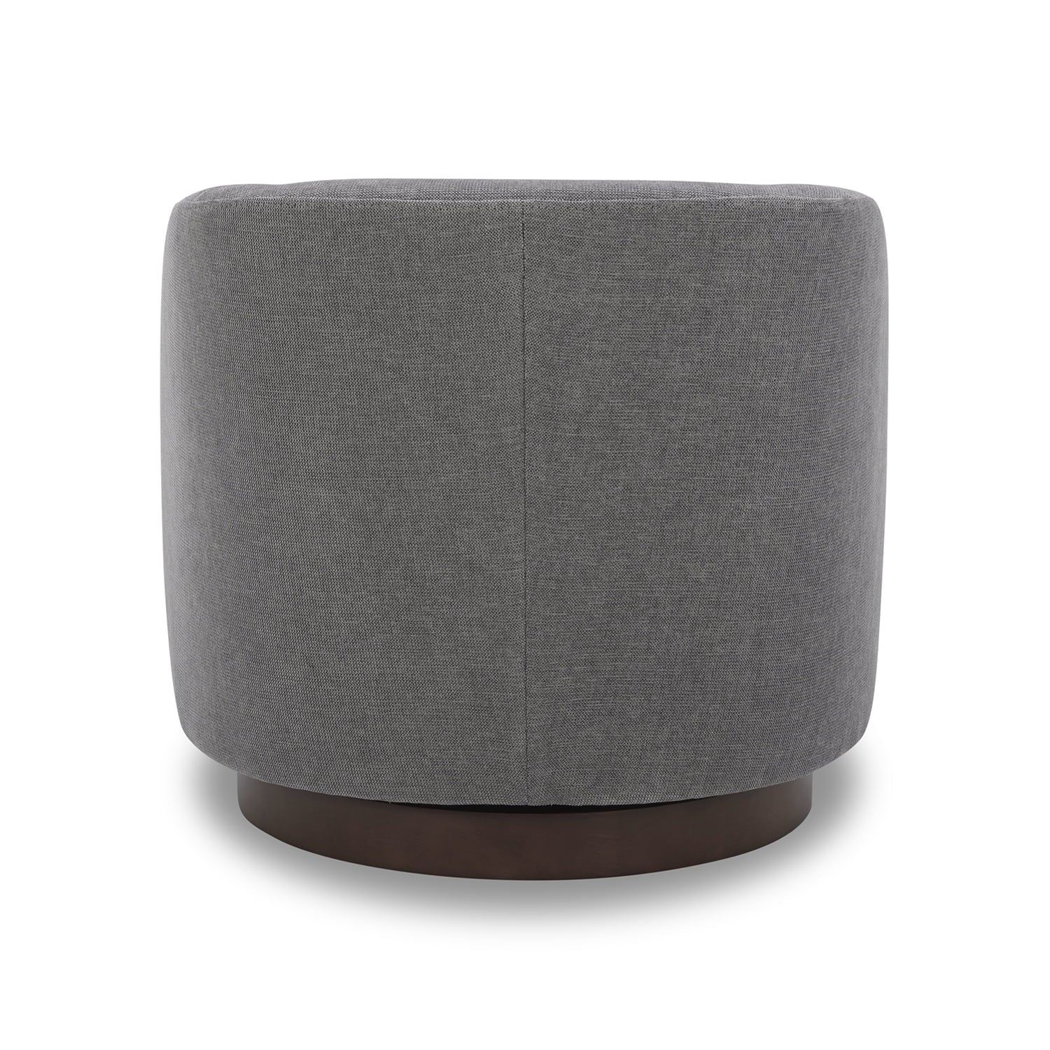 Stylish Gray Bradford Wooden Base Swivel Accent Chair for Modern Living Spaces