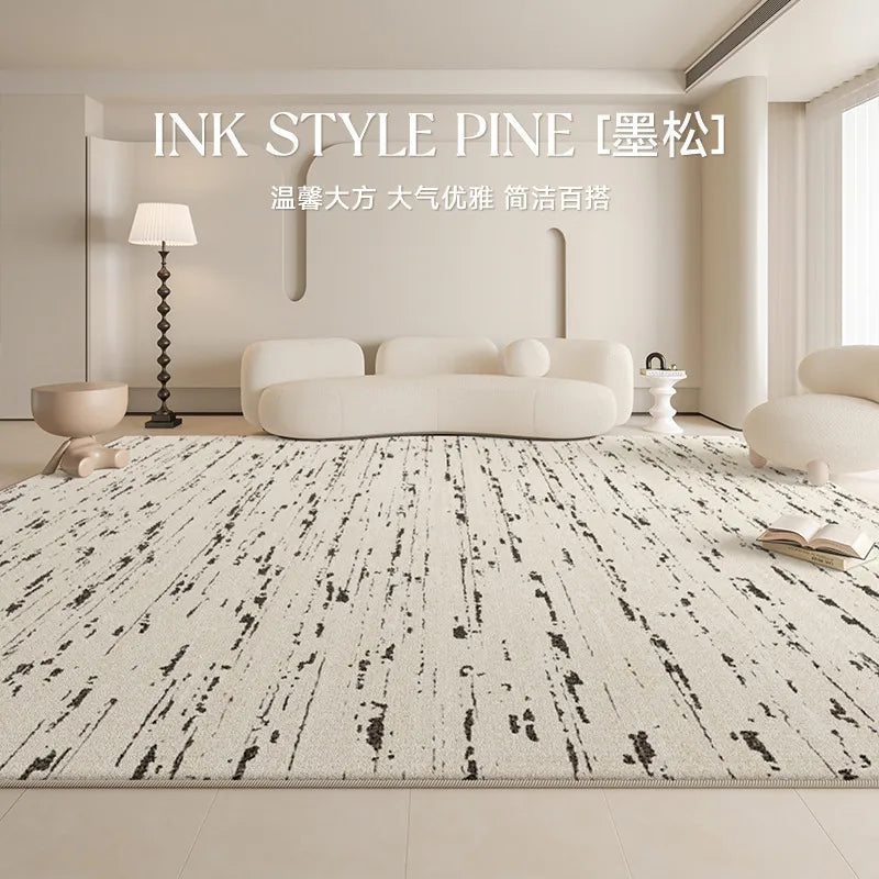 Luxurious Italian Minimalist Carpet - Thick, Non-Washable & Erasable for Stylish Living Room & Bedroom Decor