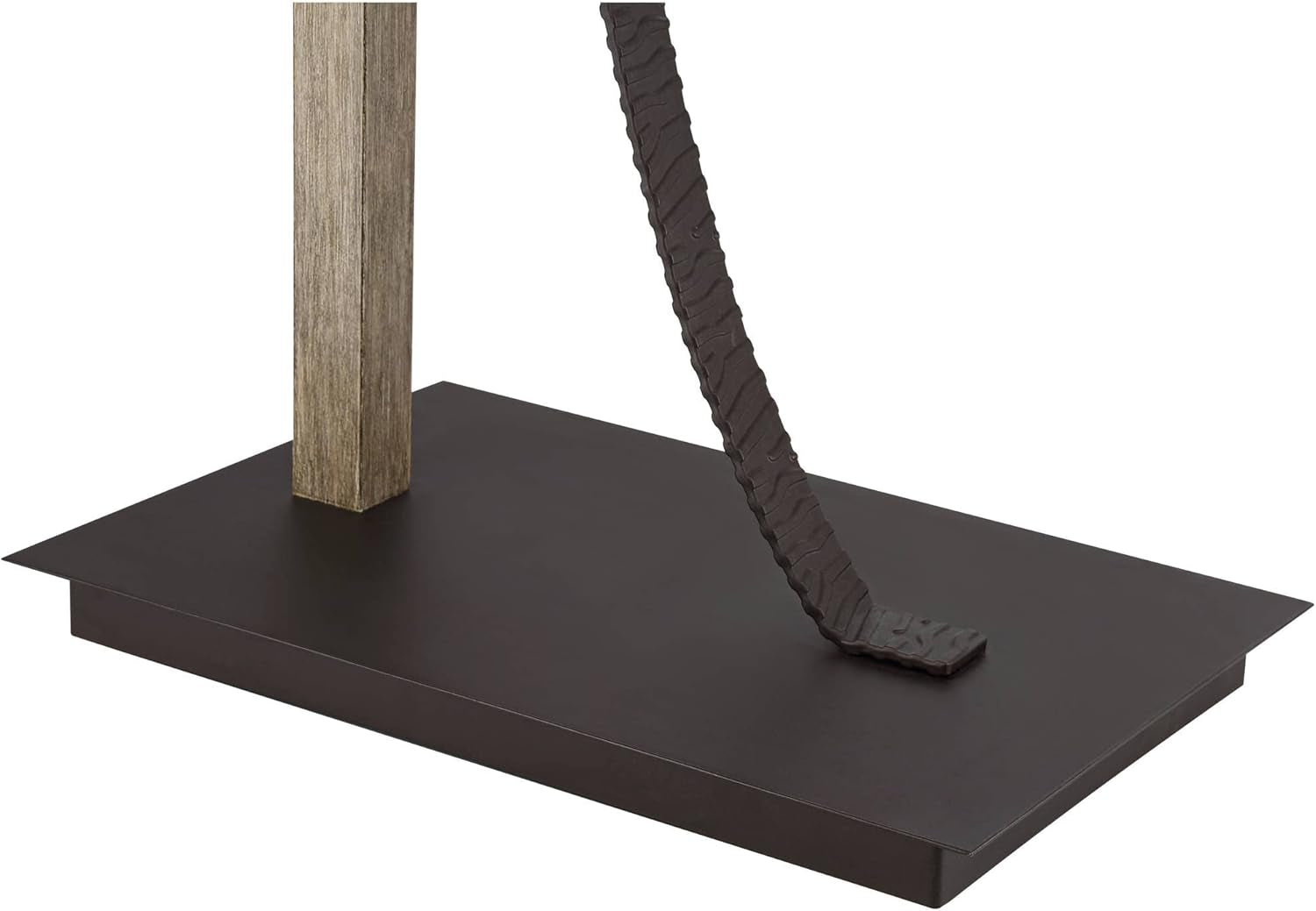 Gentry Industrial Rustic Arc Floor Lamp - 71.5" Tall Oil Rubbed Bronze with Oatmeal Fabric Drum Shade for Living Room, Bedroom, and Office Decor