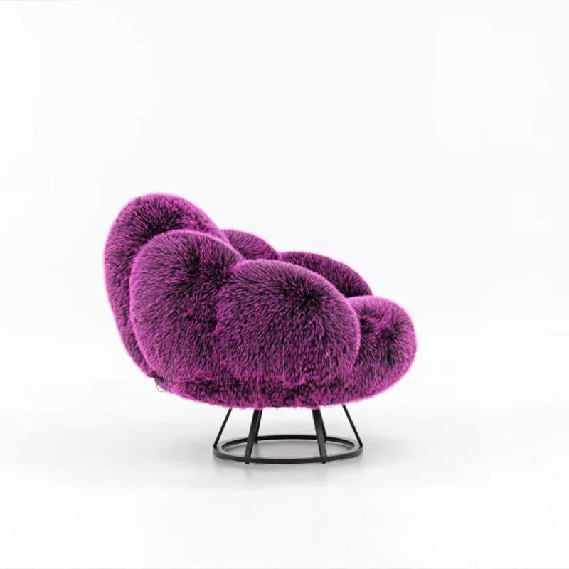 Italian Bear Paw Rotating Plush Sofa - Elegant Comfort for Your Living Room