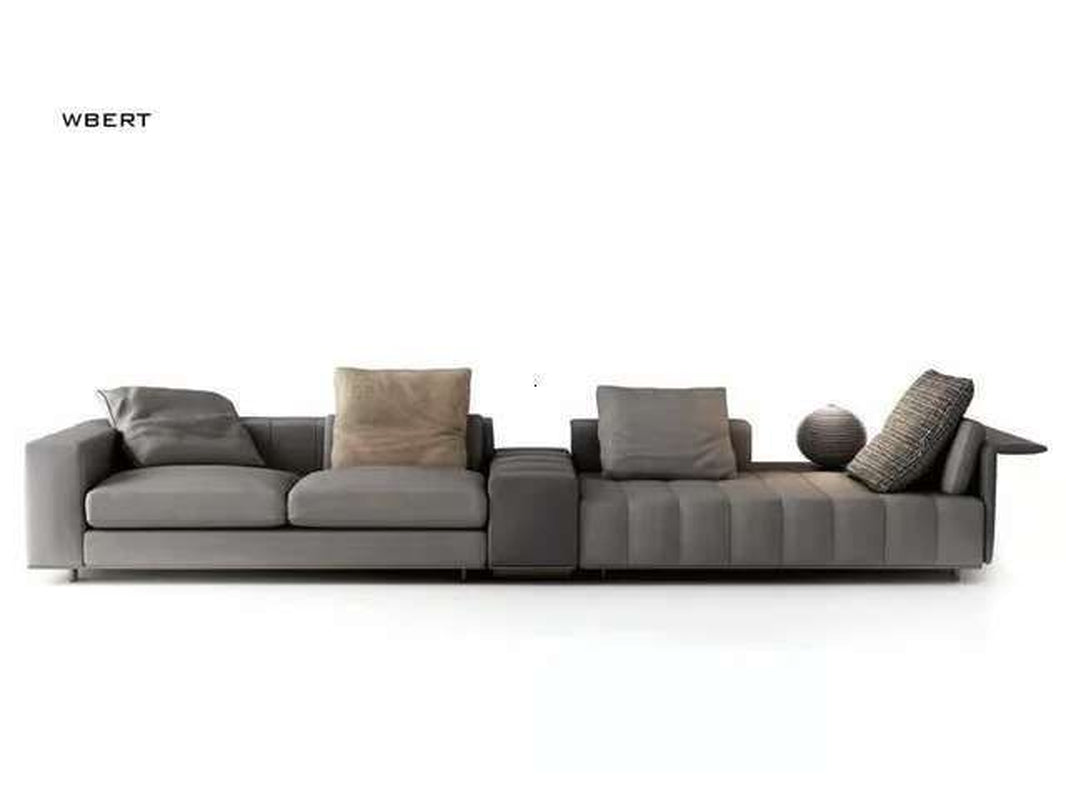 Stylish WBERT Italian Design Modular Fabric Sectional Sofa Set for Versatile Living Room Spaces