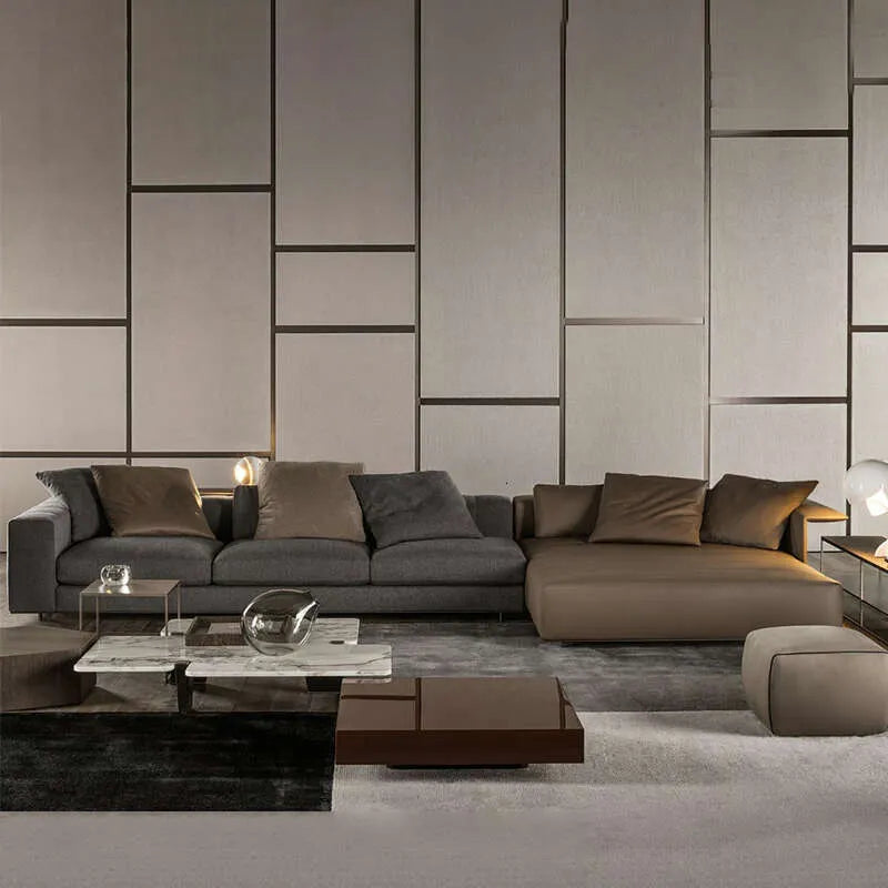Stylish WBERT Italian Design Modular Fabric Sectional Sofa Set for Versatile Living Room Spaces