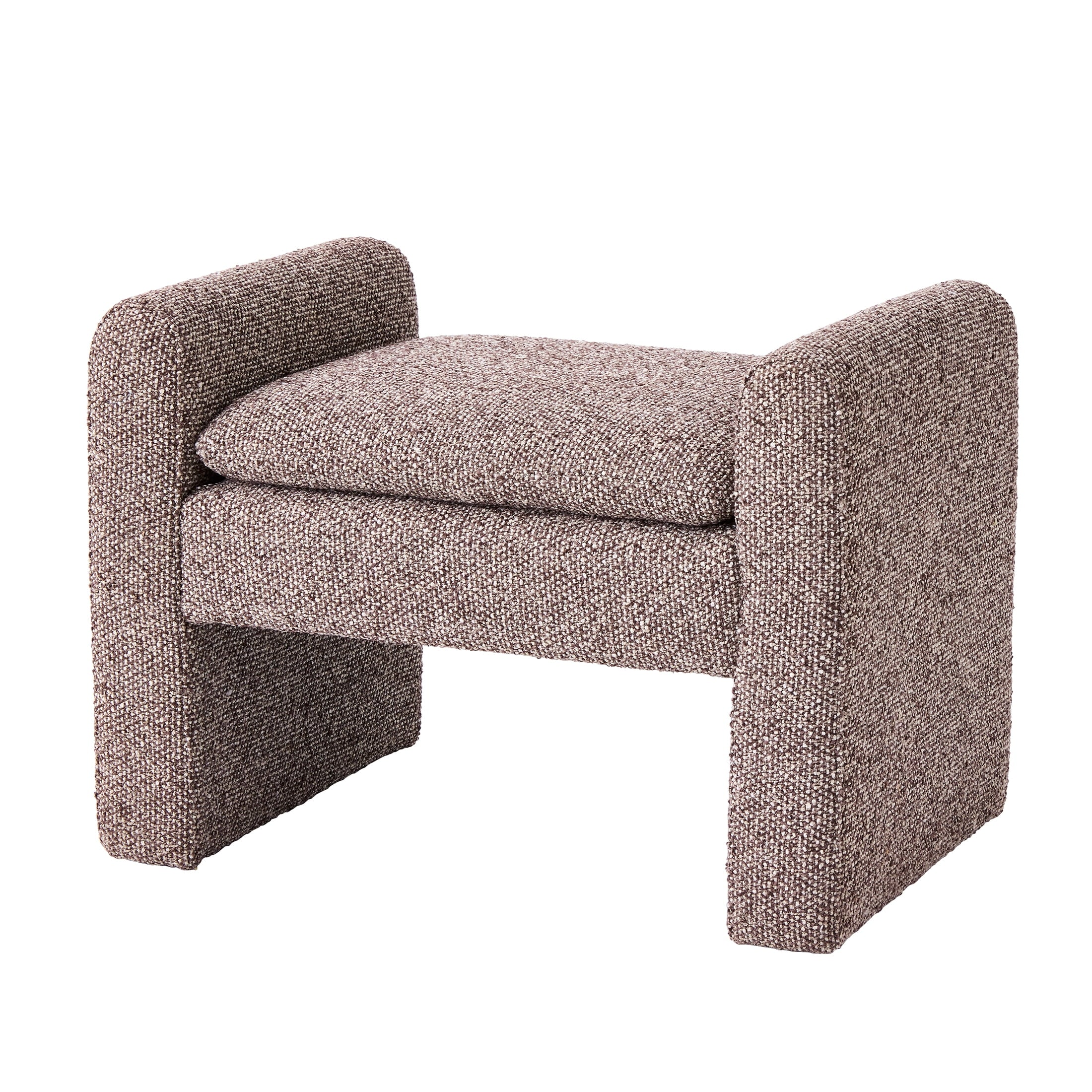 Elegant Truffle Brown Emerson Ottoman - Perfect for Any Living Space