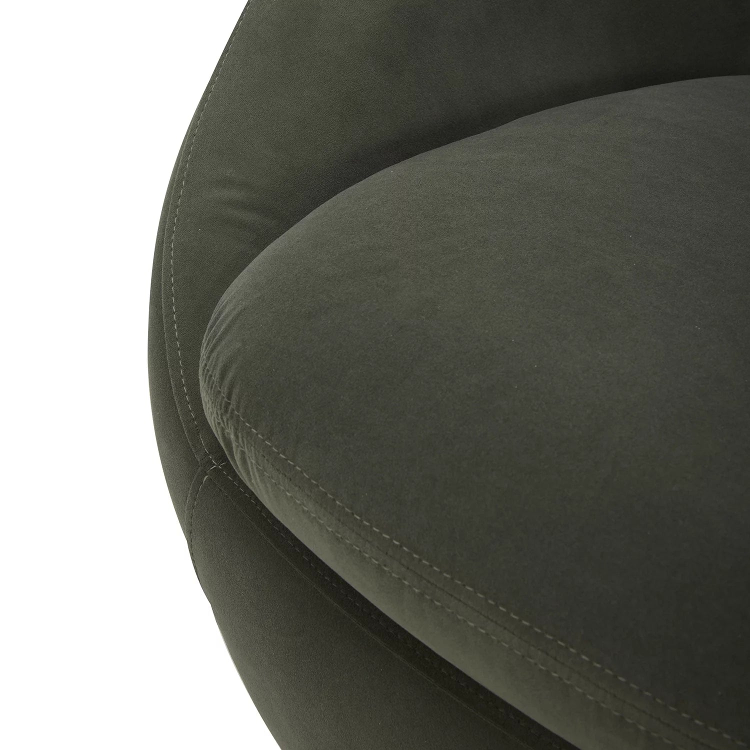 Luxurious Olive Velvet Mira Swivel Accent Chair