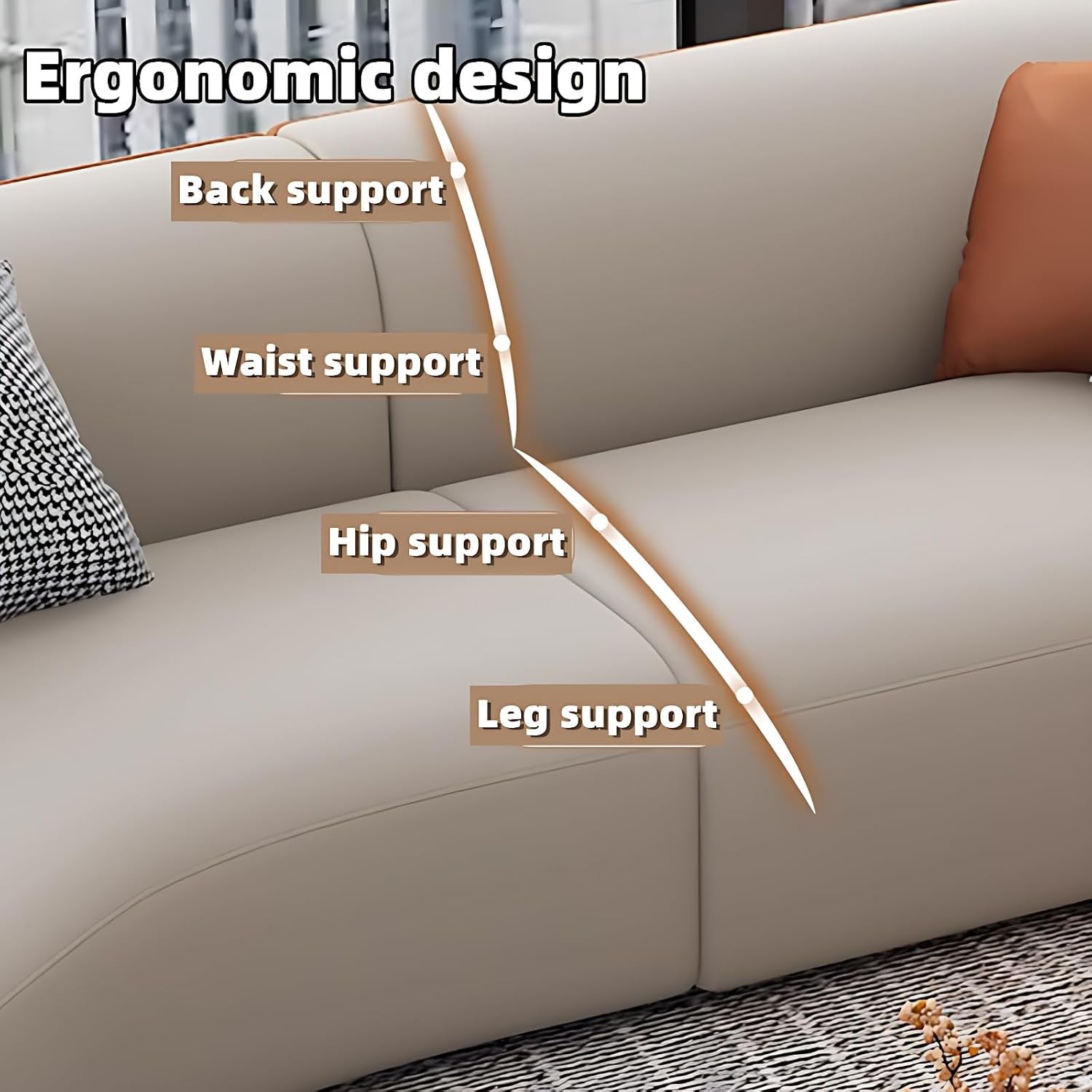 Luxurious Modern Living Room Sofa Set - Elegant Sectional Couches with Coffee Table for Home, Office, Cafe, and Bar (2 Sofas + 2 Chairs + Table, 157.5")