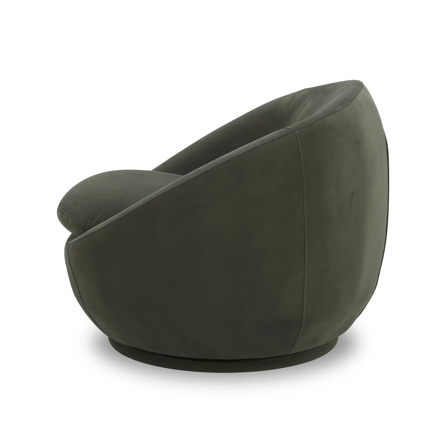 Luxurious Olive Velvet Mira Swivel Accent Chair